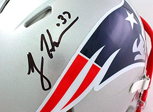 Rodney Harrison Signed Patriots Authentic FS Speed Helmet w 2 Insc-Beckett WBlk - Image 6