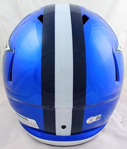 Roger Staubach Autographed Dallas Cowboys F/S Flash Speed Helmet-Beckett W Hologram White - Image 3