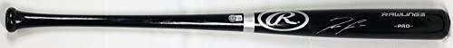 Ronald Acuna Autographed Pro Baseball Black Bat - Beckett W Silver - Image 2