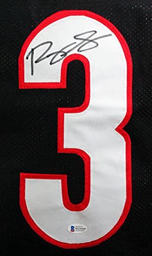 Roquan Smith Autographed Black College Style Jersey- Beckett W Black - Image 3