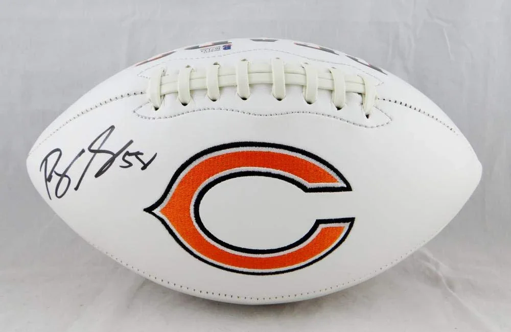 Roquan Smith Autographed Chicago Bears Logo Football- Beckett Authenticated - Image 2