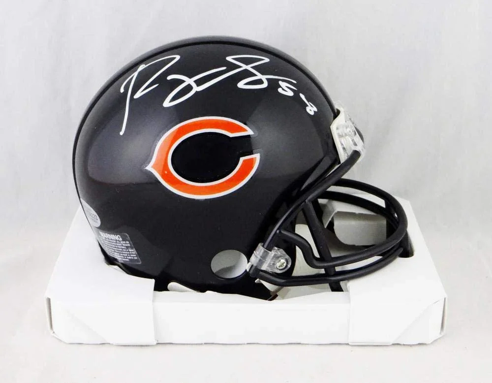 Roquan Smith Autographed Chicago Bears Mini Helmet- Beckett Auth White - Image 2