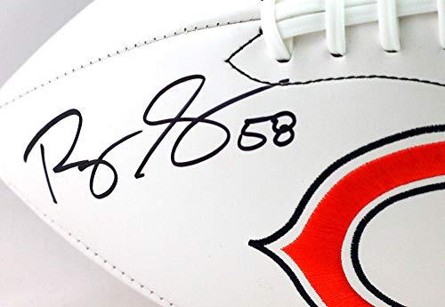 Roquan Smith Autographed Chicago Bears Wilson Logo Football- Beckett Witness Authenticated - Image 3