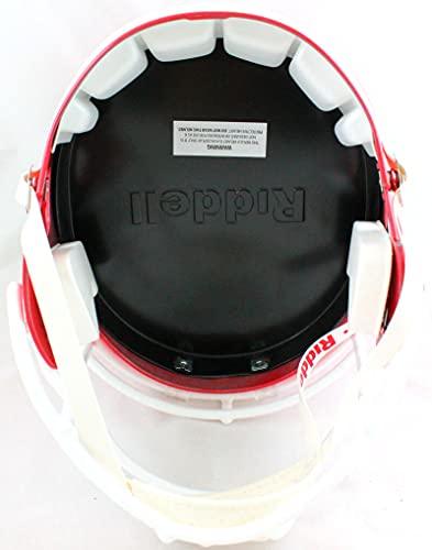 Roquan Smith Autographed GA Bulldogs Speed F/S Helmet w/ 3 Insc- Beckett W Black - Image 2