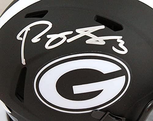 Roquan Smith Autographed Georgia Bulldogs Eclipse Speed Mini Helmet- Beckett W Silver - Image 3