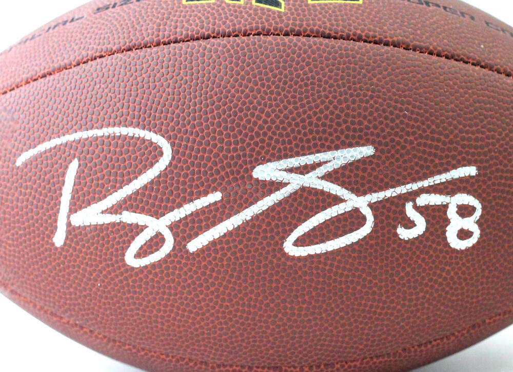 Roquan Smith Autographed Wilson Super Grip Football- Beckett Witness Authenticated - Image 4