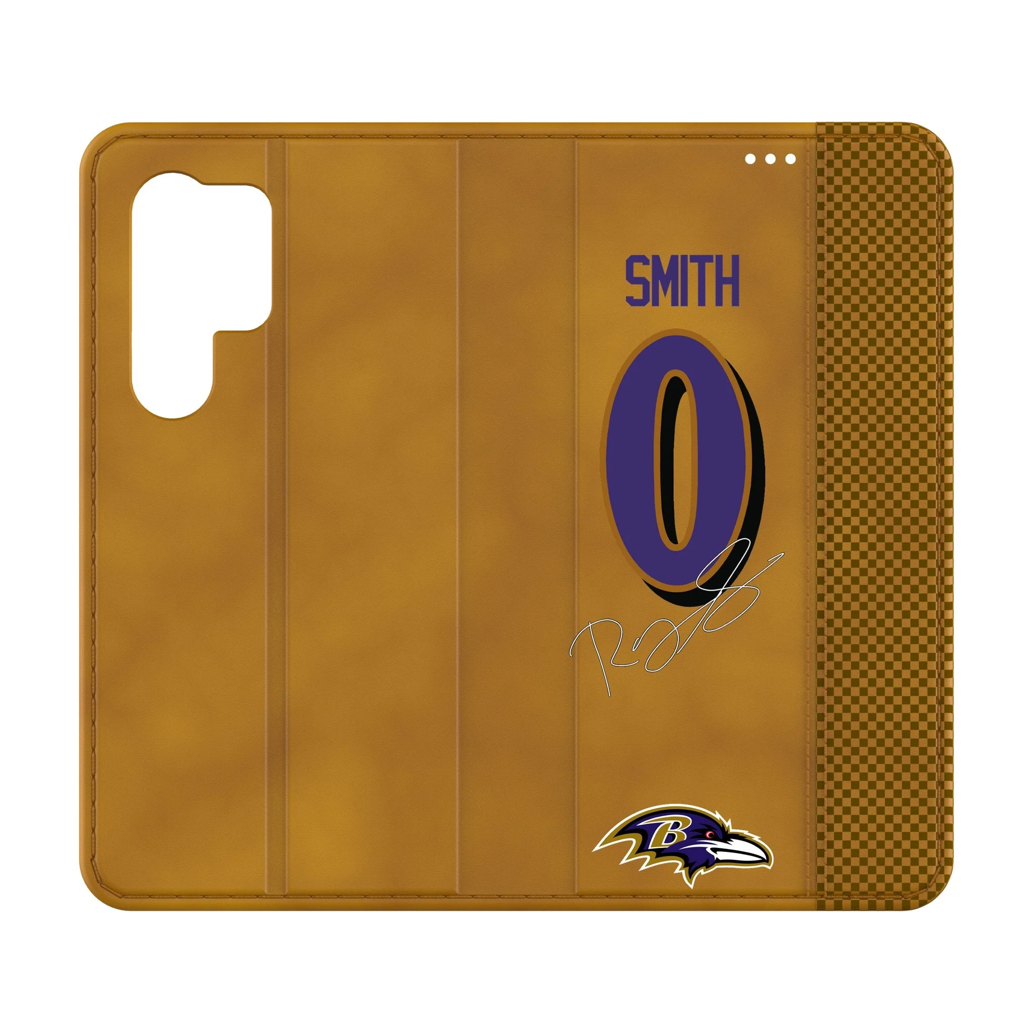 Roquan Smith Baltimore Ravens 0 Game Tactic Folio Phone Case for Samsung Galaxy