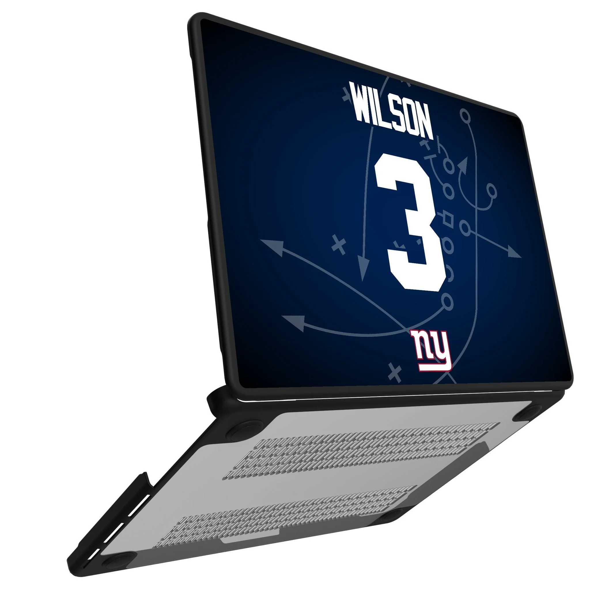 Russell Wilson New York Giants 3 Game Tactic Laptop Case for Apple MacBook - Image 2