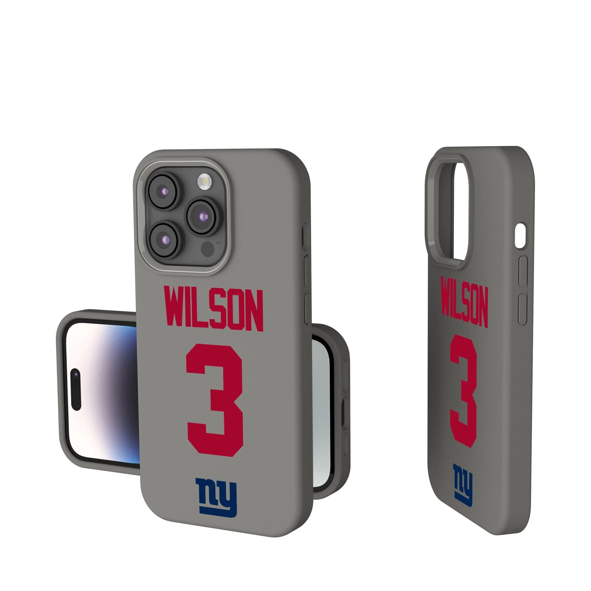 Russell Wilson New York Giants 3 Game Tactic Soft Touch Phone Case for Apple iPhone