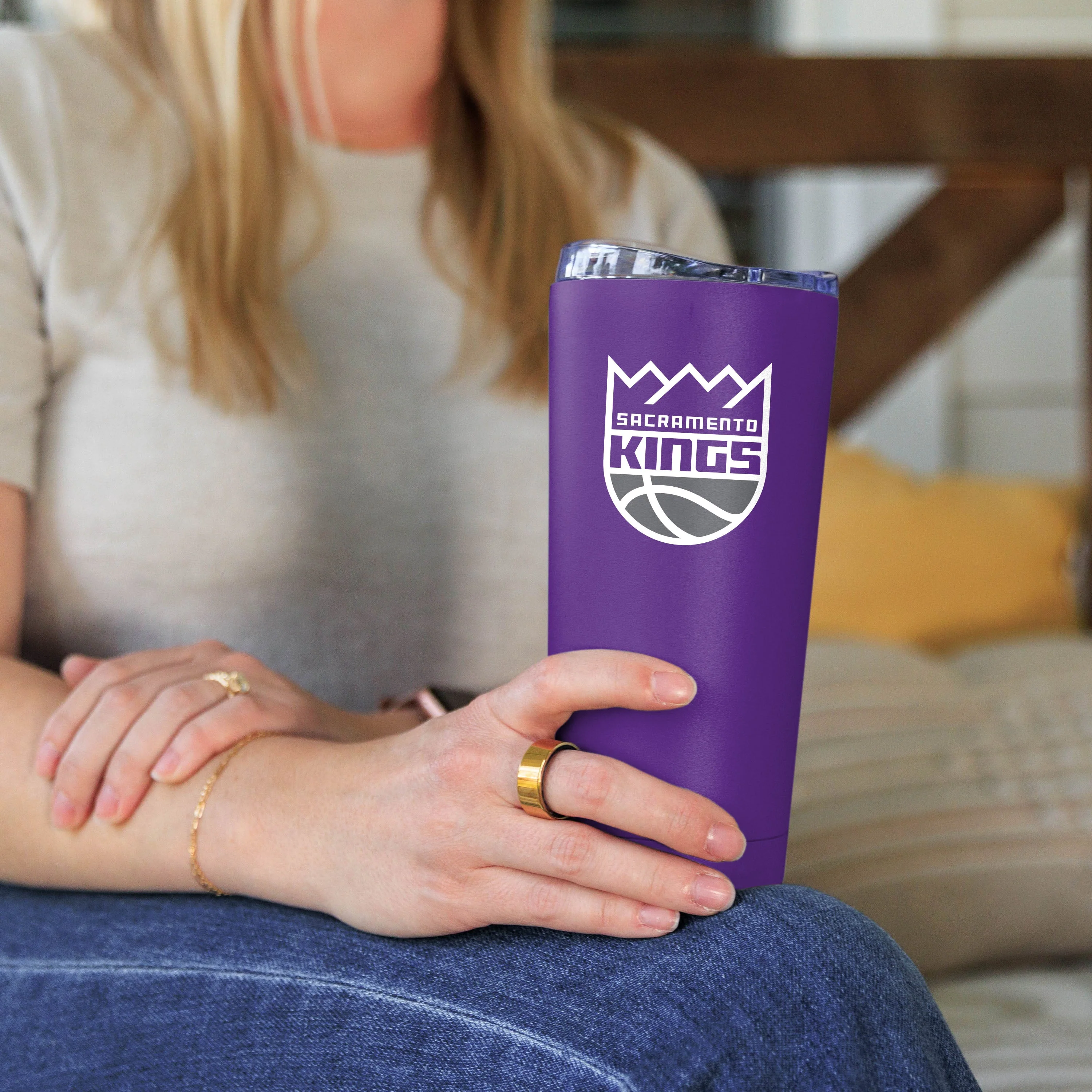 Sacramento Kings 20oz Flipside Powder Coat Tumbler - Image 4