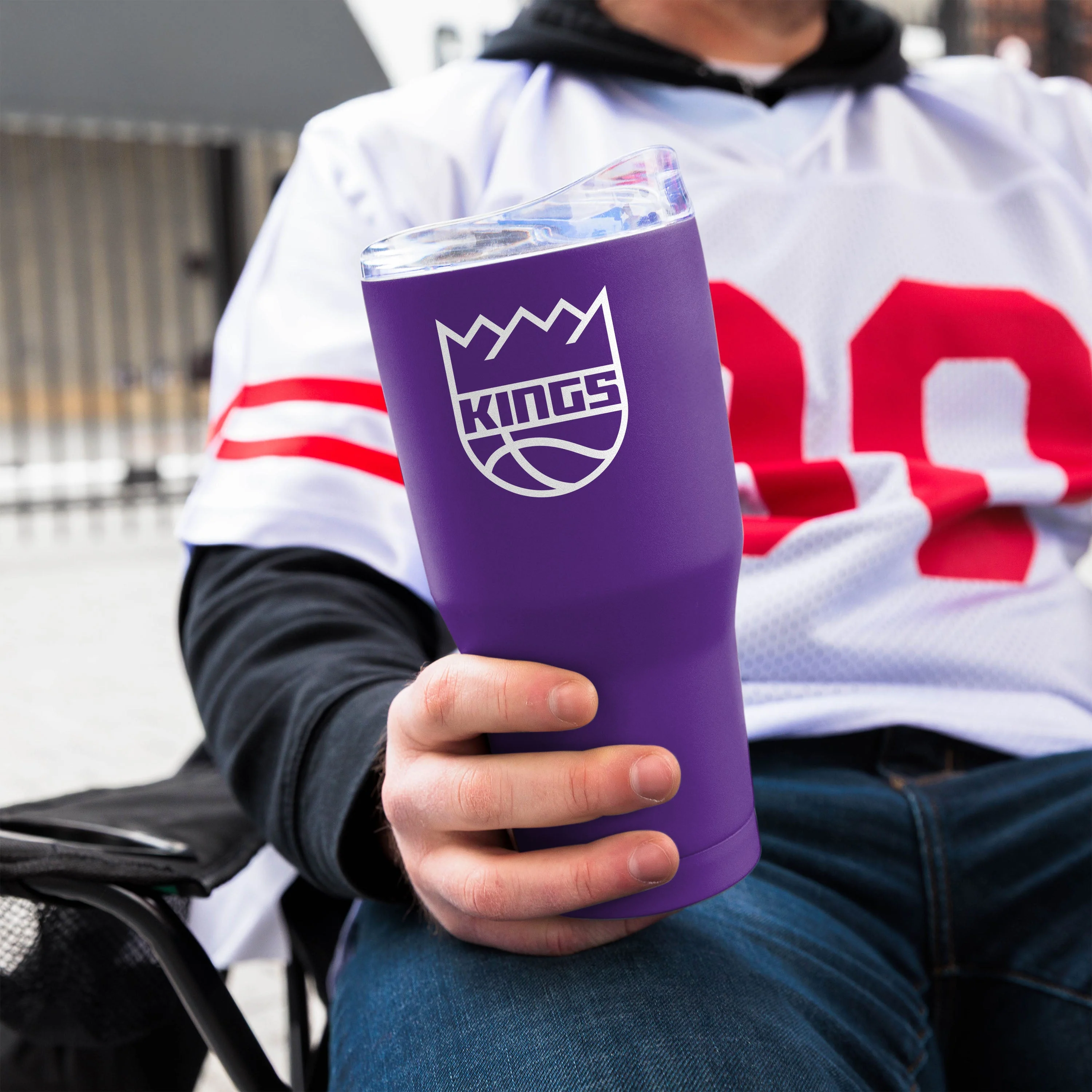 Sacramento Kings 30oz Flipside Powder Coat Tumbler - Image 4