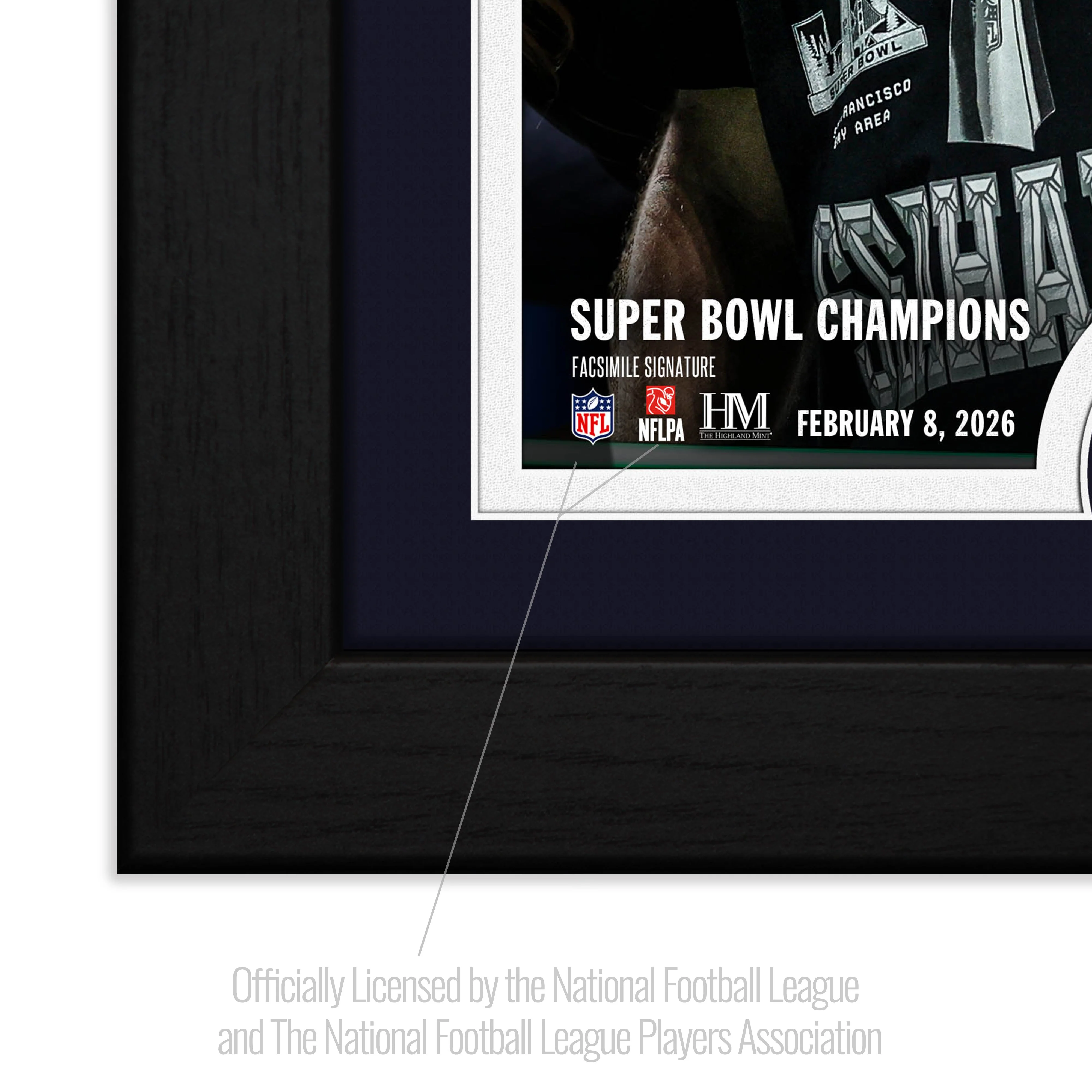 Sam Darnold Super Bowl LX Lombardi Trophy Bronze Coin Photo Mint - Image 3