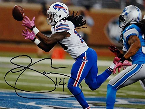 Sammy Watkins Autographed Buffalo Bills 8x10 Catch Against Lions Photo- JSA W Auth - Image 2