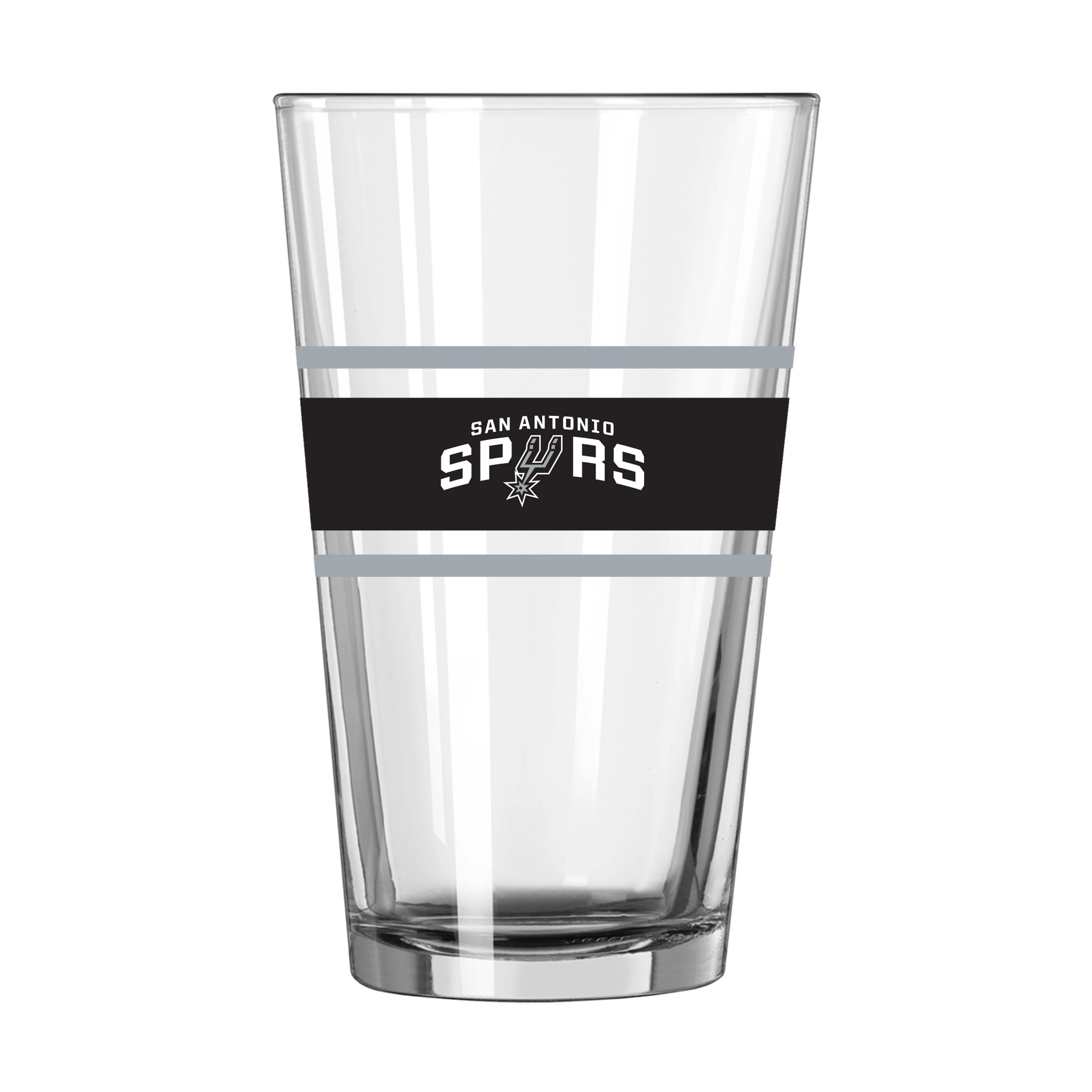 San Antonio Spurs 16oz Stripe Pint Glass - Image 2