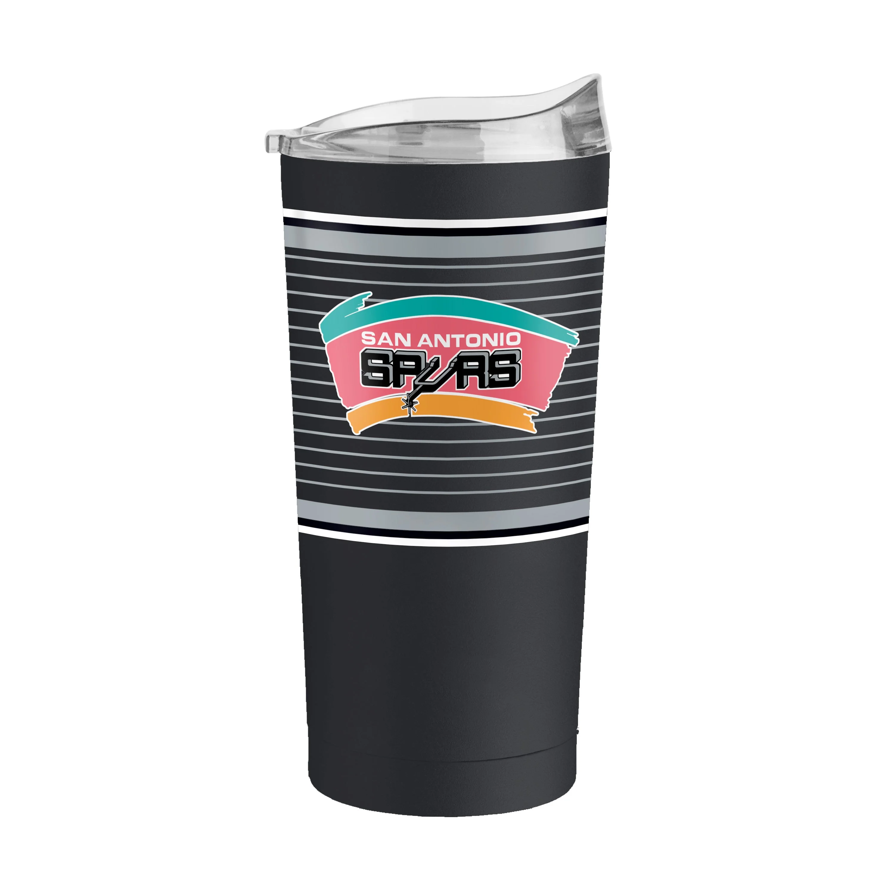 San Antonio Spurs 20oz Retro Stripe Powder Coat Tumbler - Image 2
