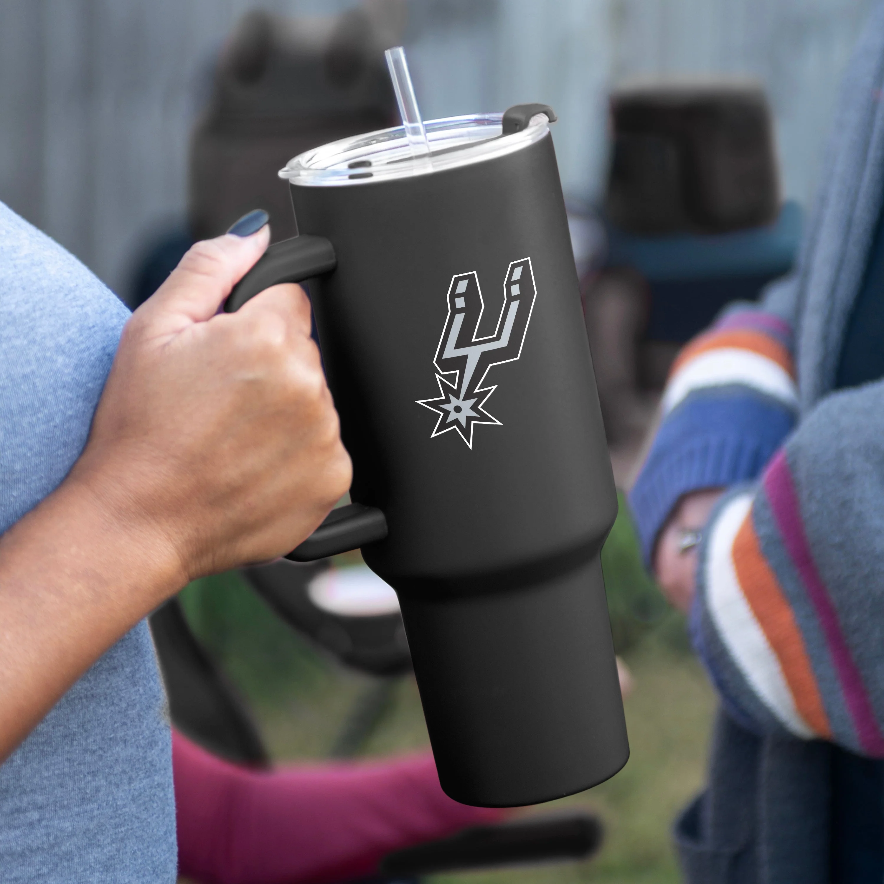 San Antonio Spurs 40oz Flipside Powder Coat Tumbler - Image 3