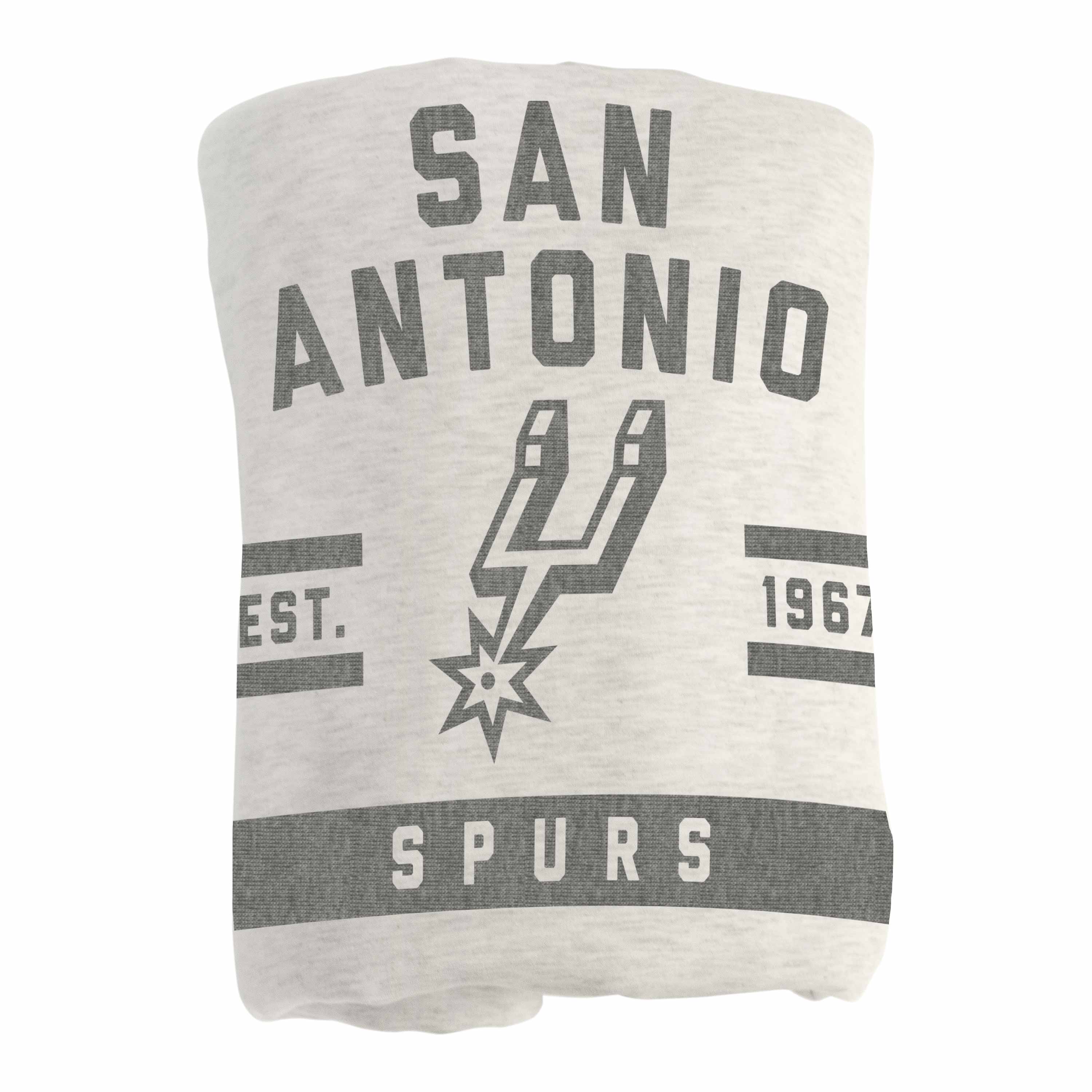 San Antonio Spurs Oatmeal Sweatshirt Blanket - Image 3