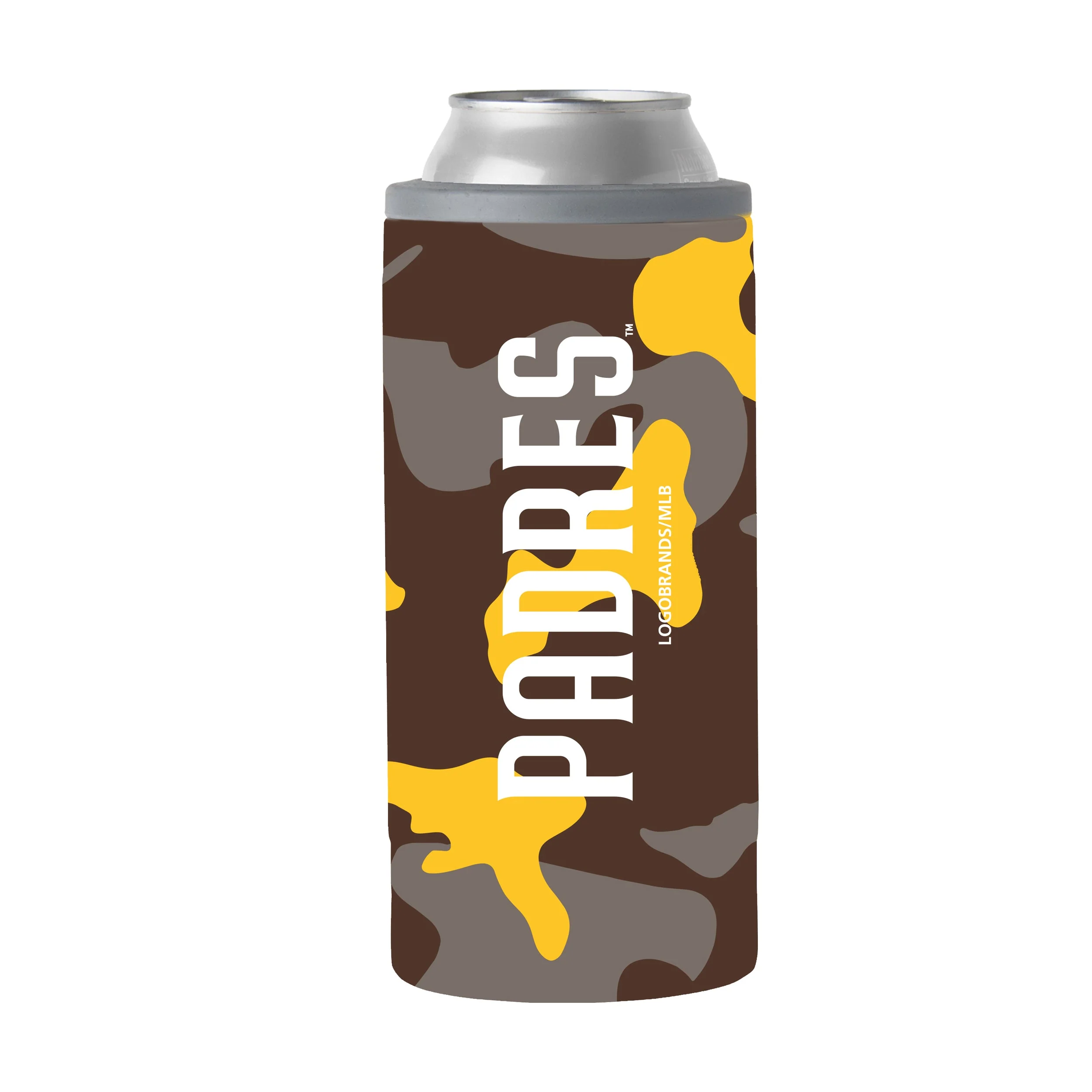 San Diego Padres 12oz Camo Slim Can Coolie - Image 2