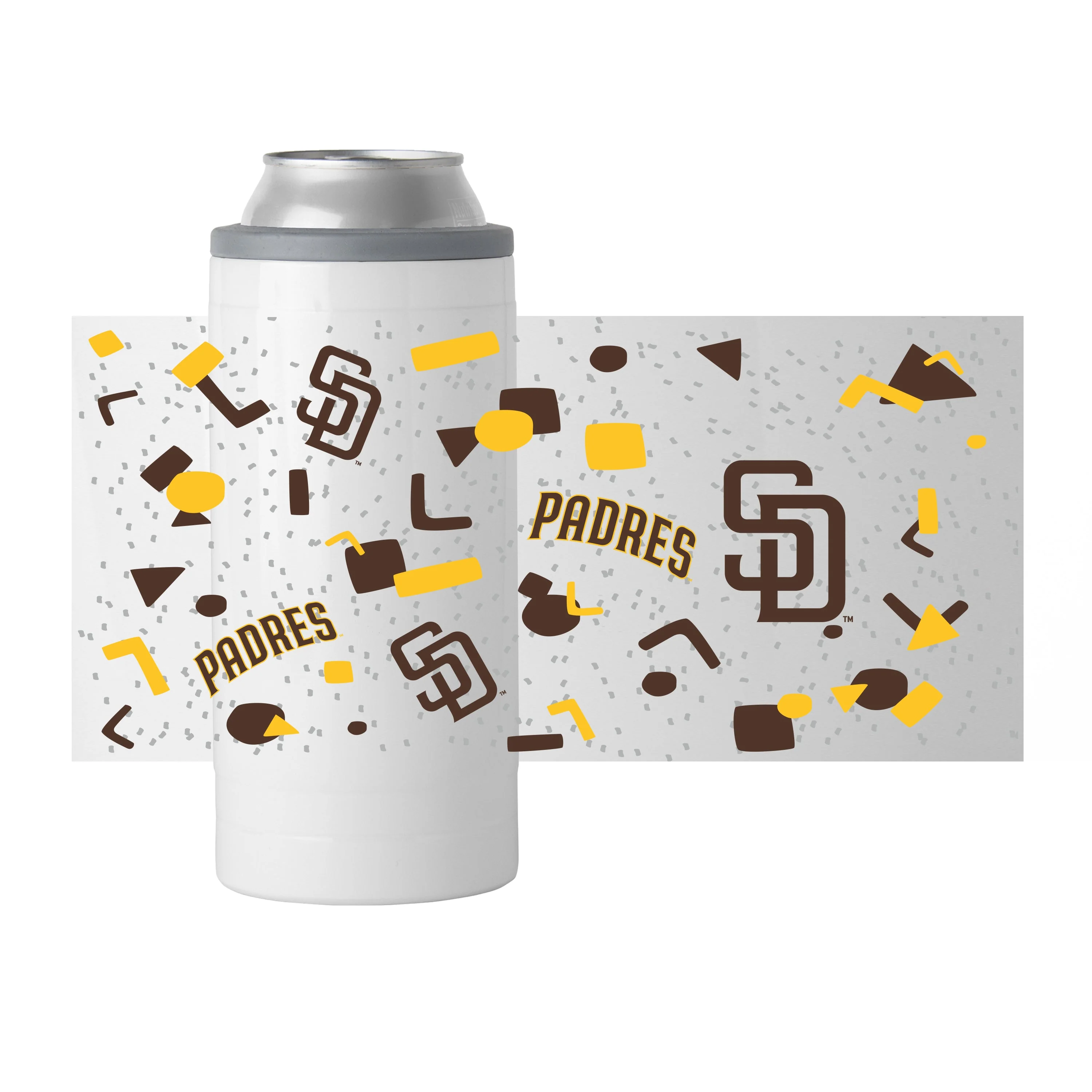 San Diego Padres 12oz Flashback Slim Can Coolie - Image 2