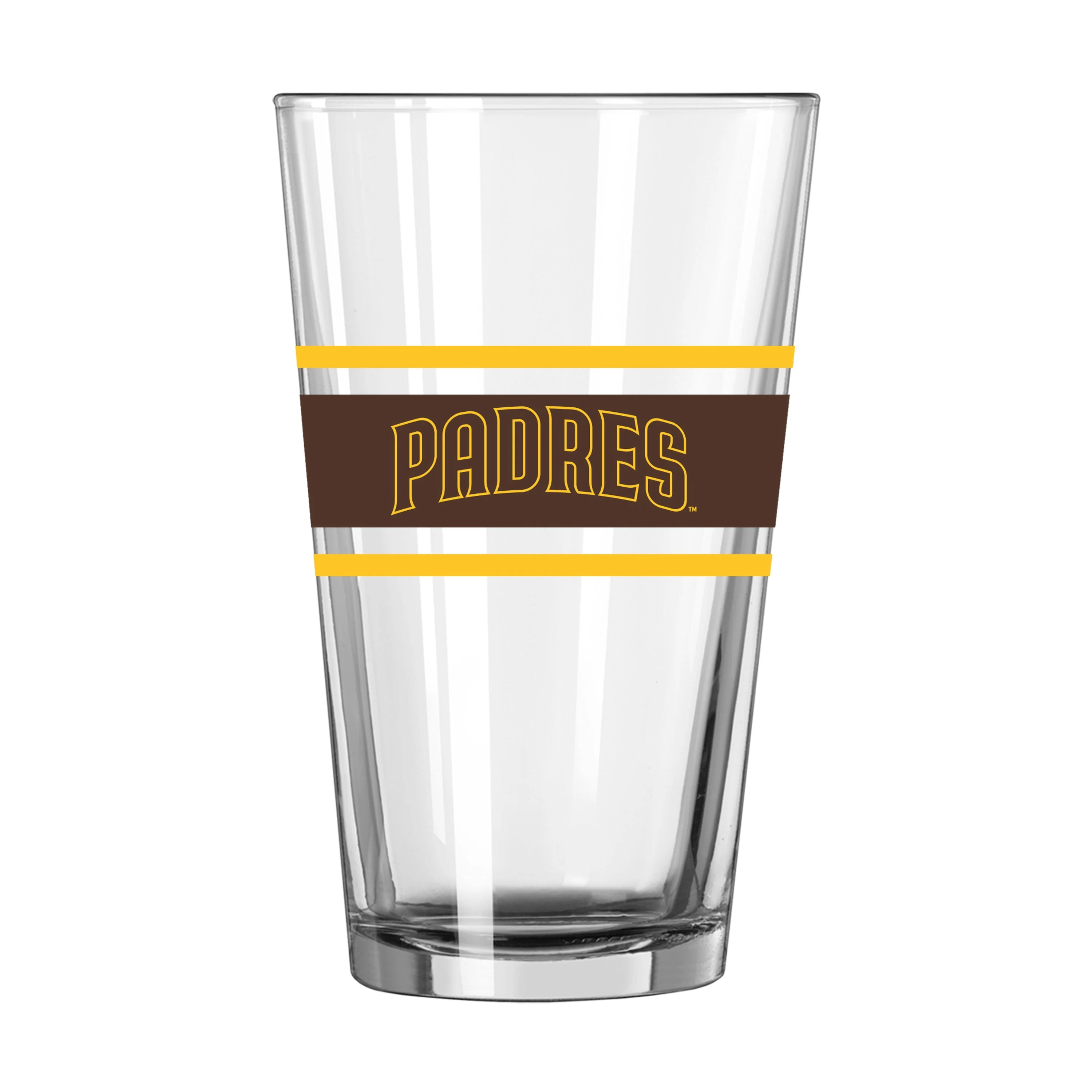 San Diego Padres 16oz Stripe Pint Glass - Image 2