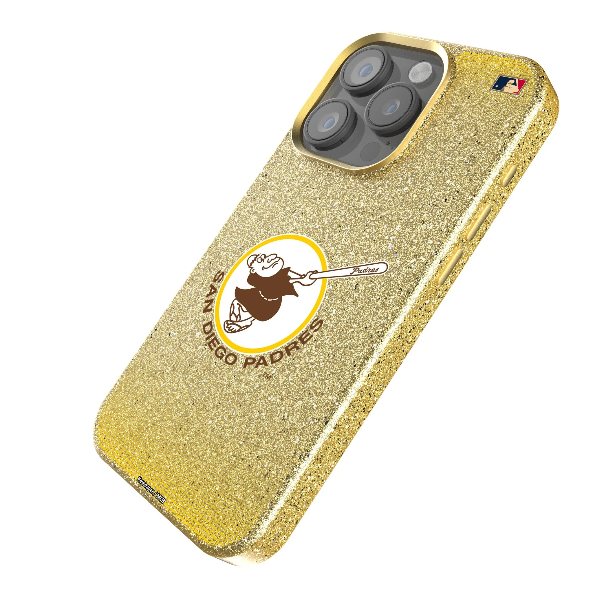 San Diego Padres 1969-1984 - Cooperstown Collection Linen Bling Phone Case for Apple iPhone - Image 2