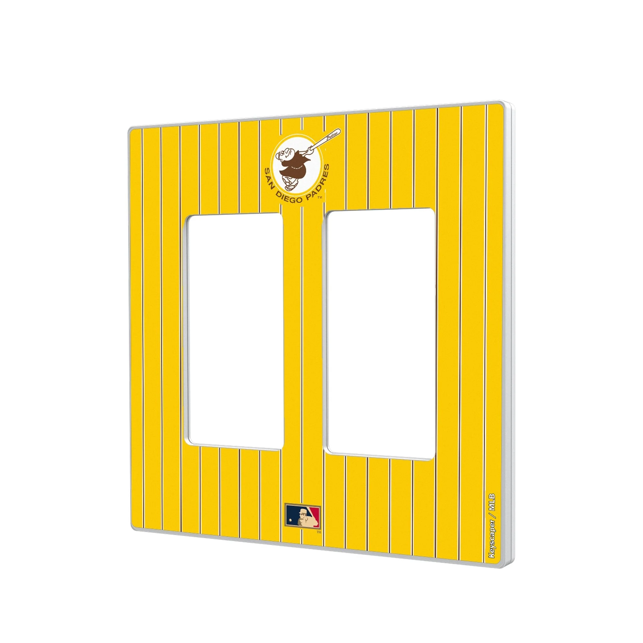 San Diego Padres 1969-1984 - Cooperstown Collection Pinstripe Hidden-Screw Light Switch Plate - Image 4