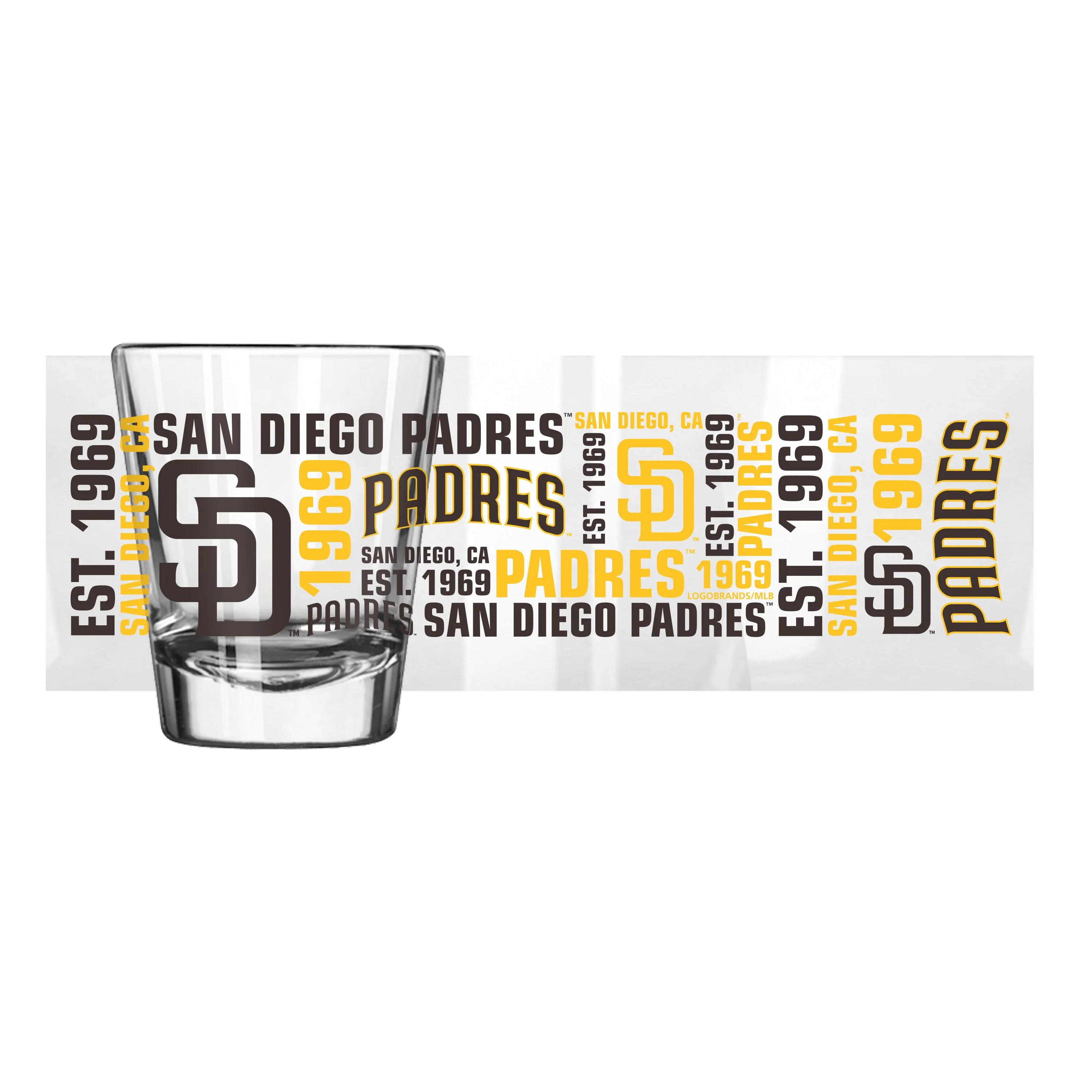 San Diego Padres 2oz Spirit Shot Glass - Image 2