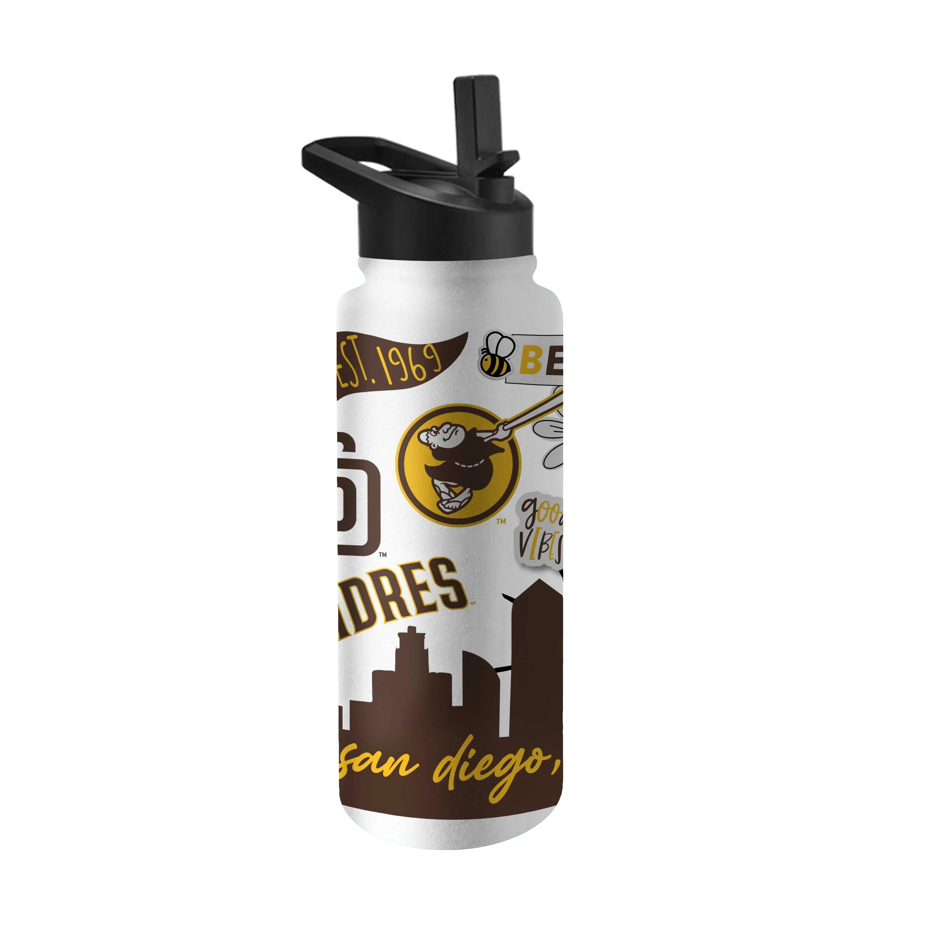 San Diego Padres 34oz Native Quencher Bottle - Image 2