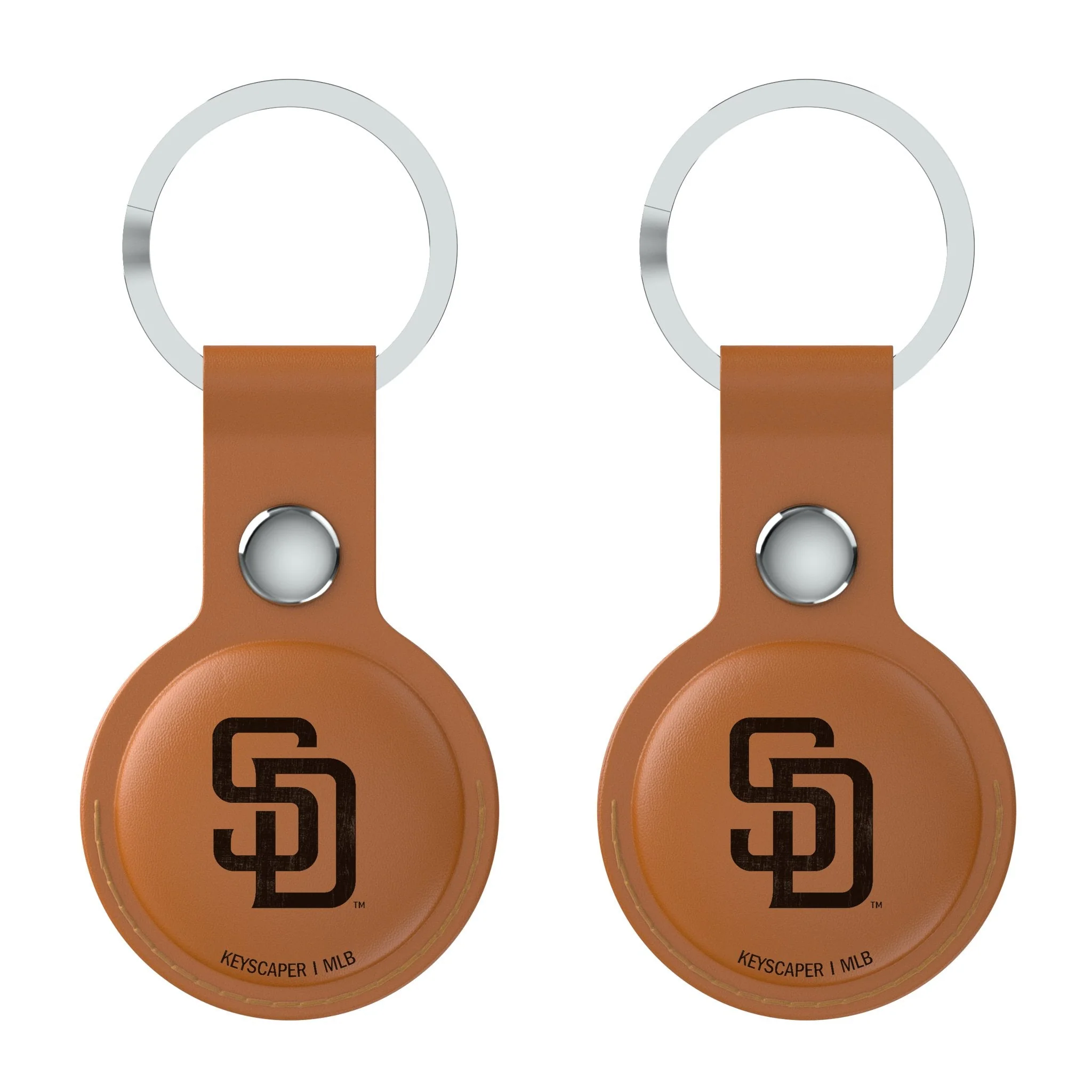 San Diego Padres Burn Brown Airtag Holder 2-Pack - Image 2
