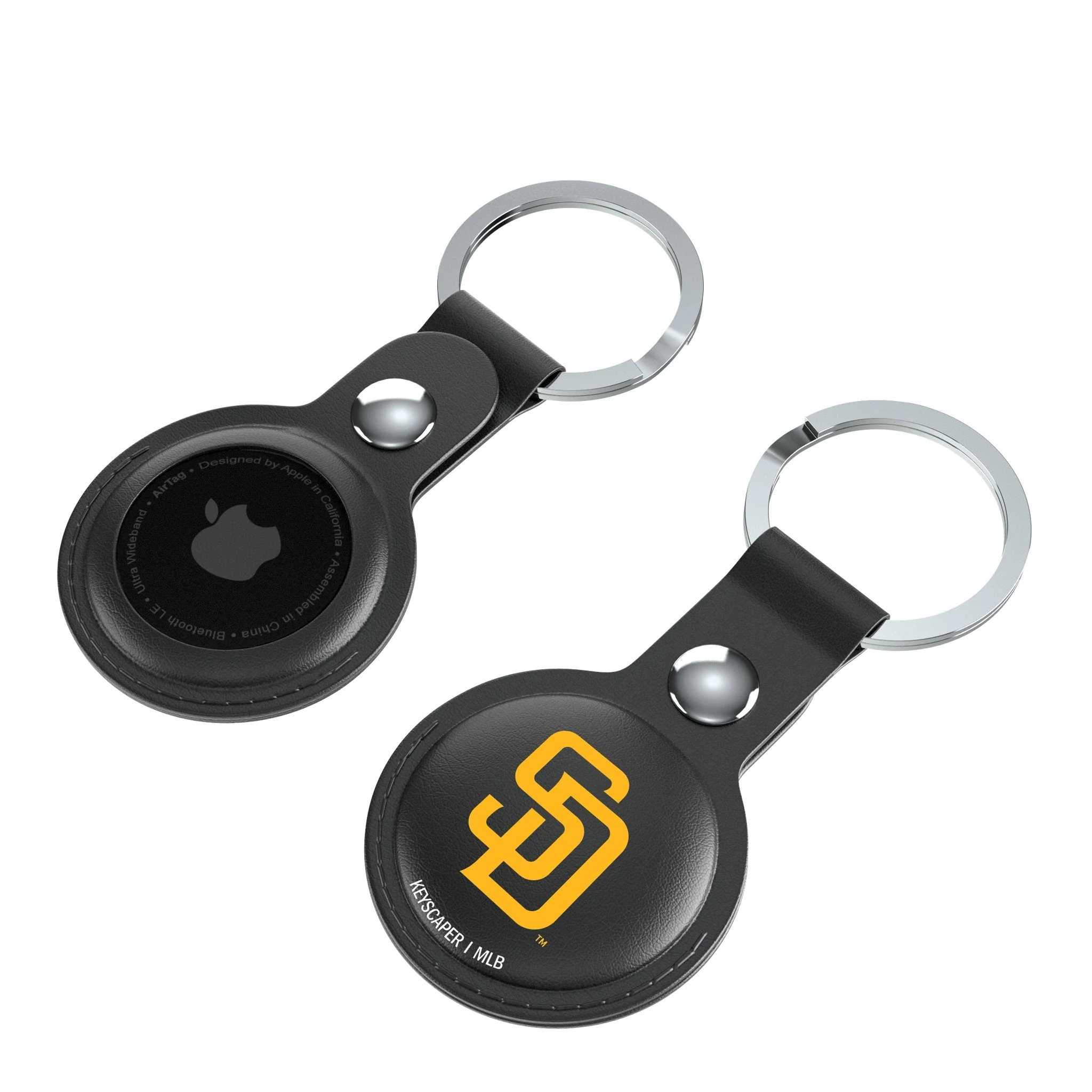 San Diego Padres Insignia Black Airtag Holder 2-Pack - Image 4