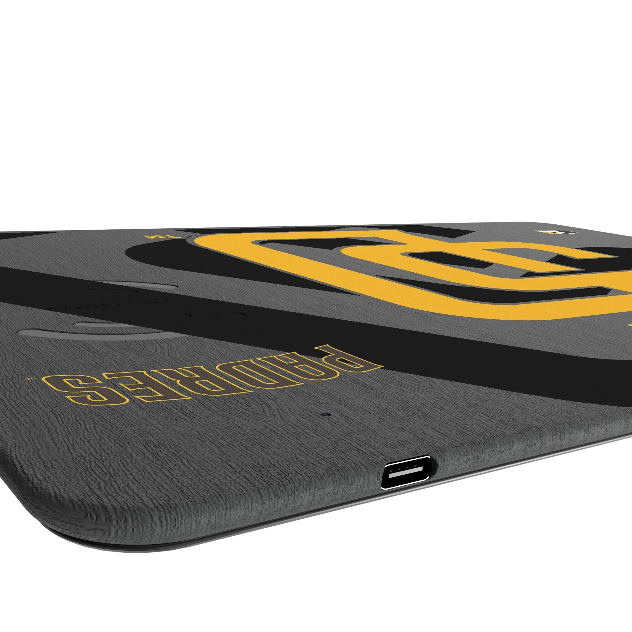 San Diego Padres Monocolor Tilt 15-Watt Wireless Charger and Mouse Pad - Image 3