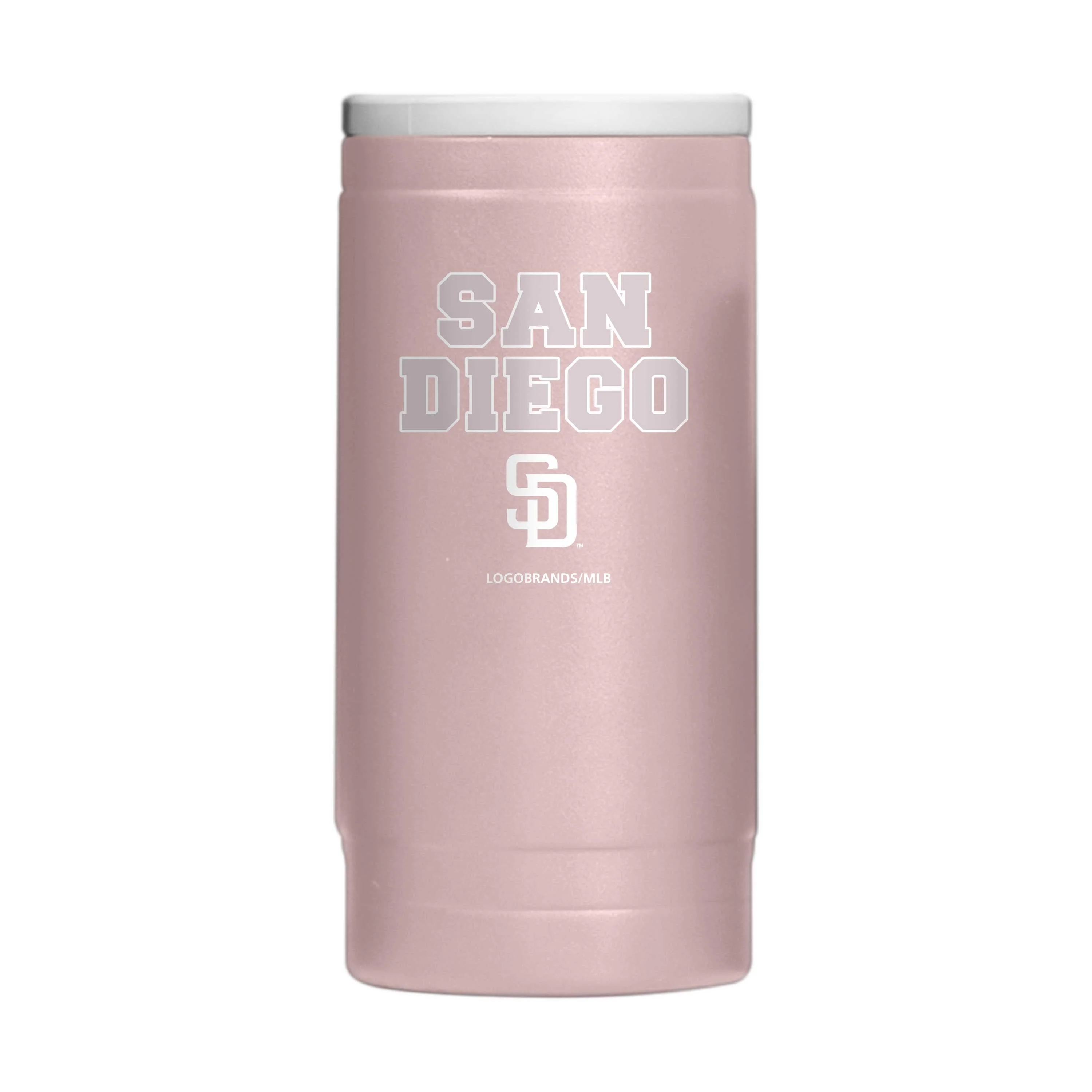 San Diego Padres Stencil Powder Coat Slim Can Coolie - Image 2