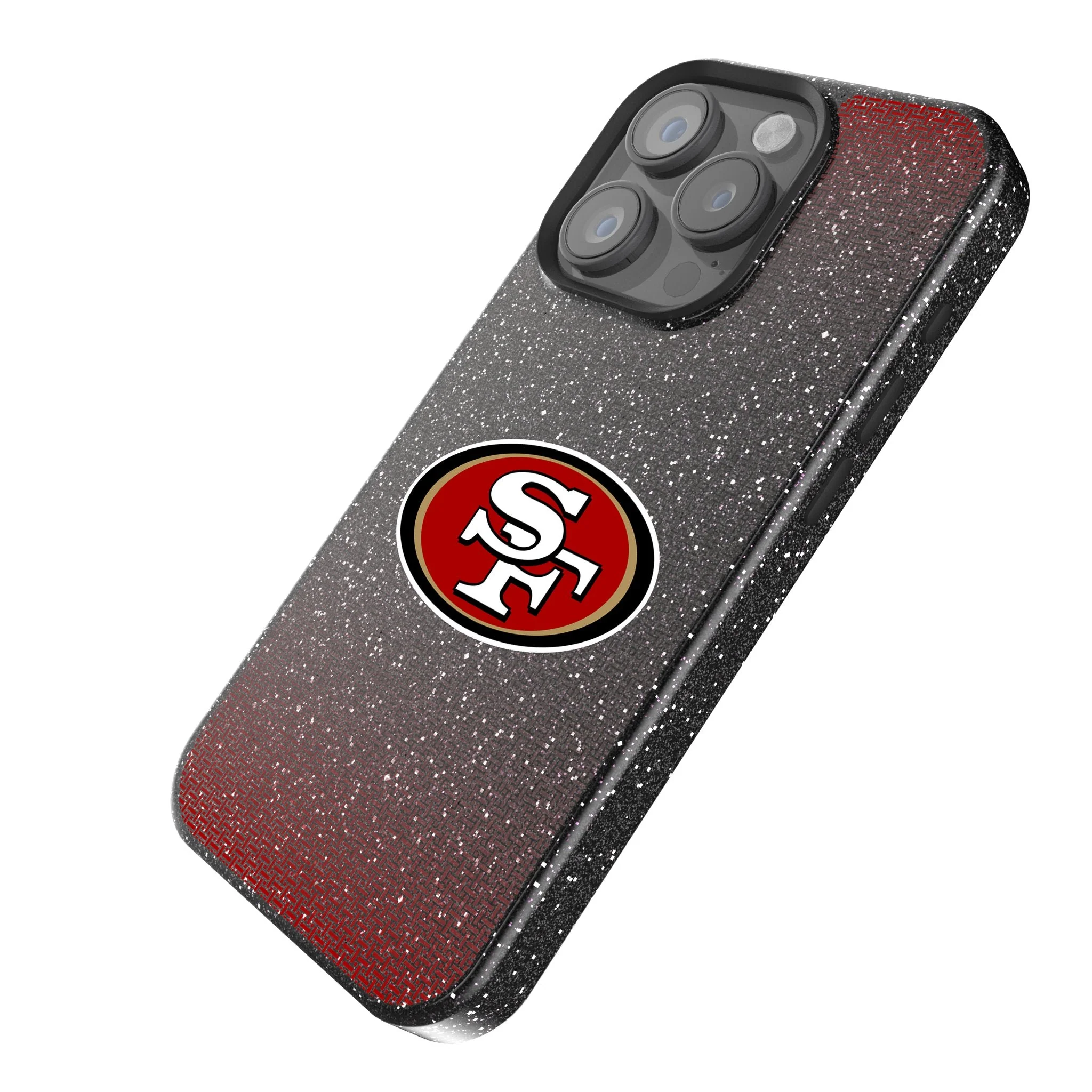 San Francisco 49ers Linen Bling Phone Case for Apple iPhone - Image 2