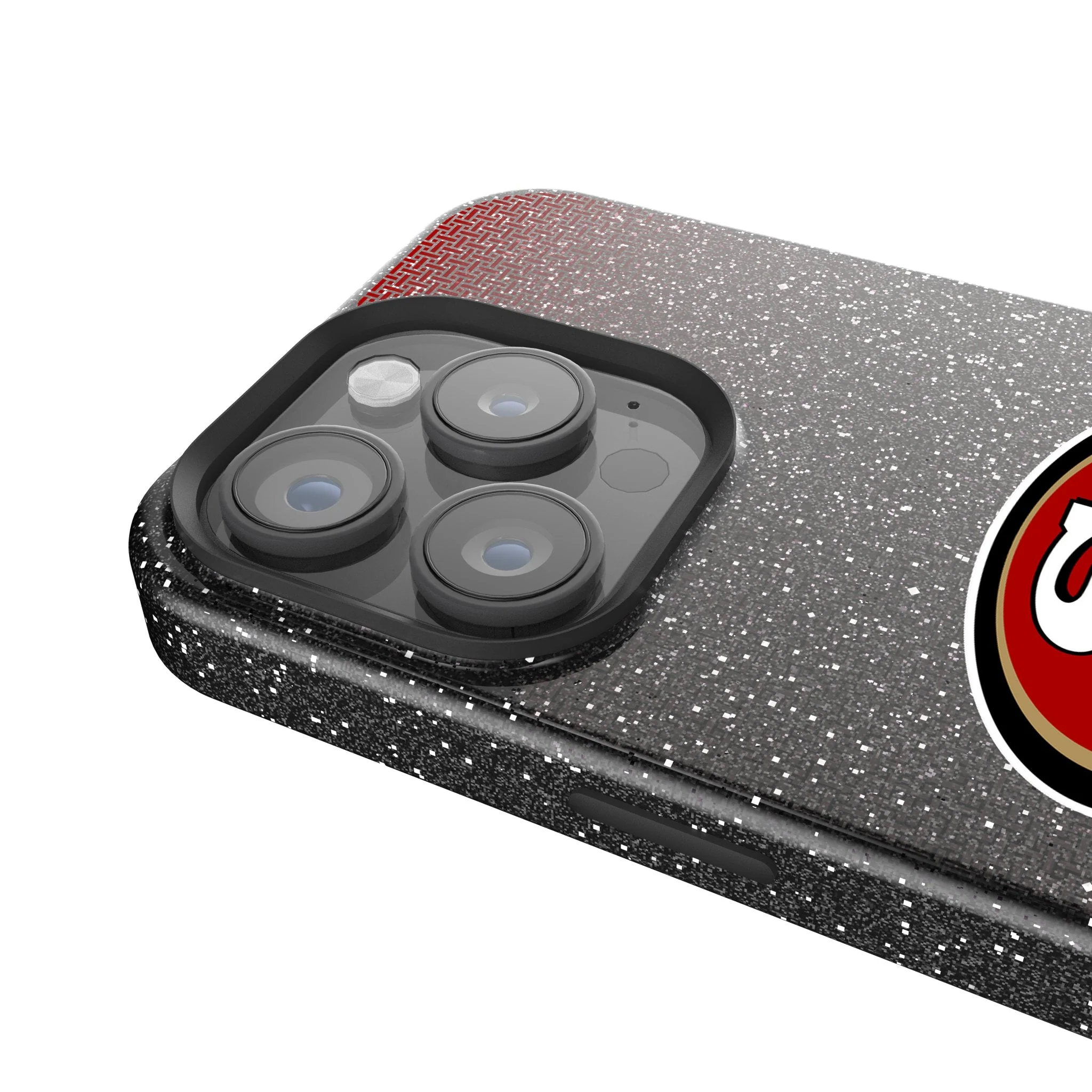 San Francisco 49ers Linen Bling Phone Case for Apple iPhone - Image 4