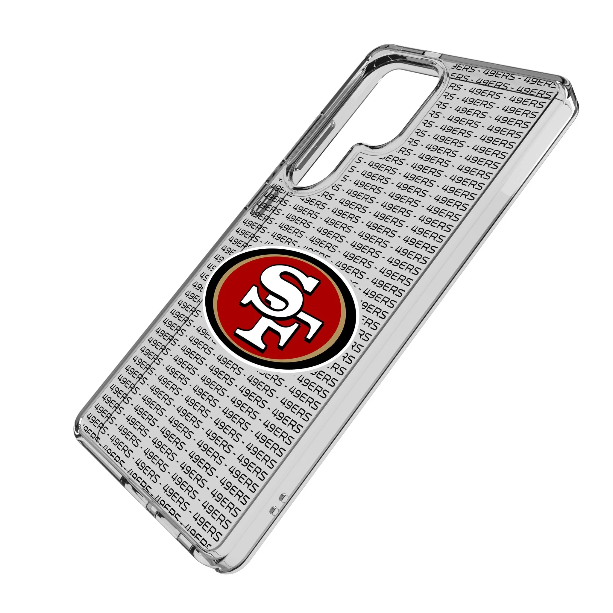 San Francisco 49ers Text Backdrop Clear Phone Case for Samsung Galaxy - Image 2