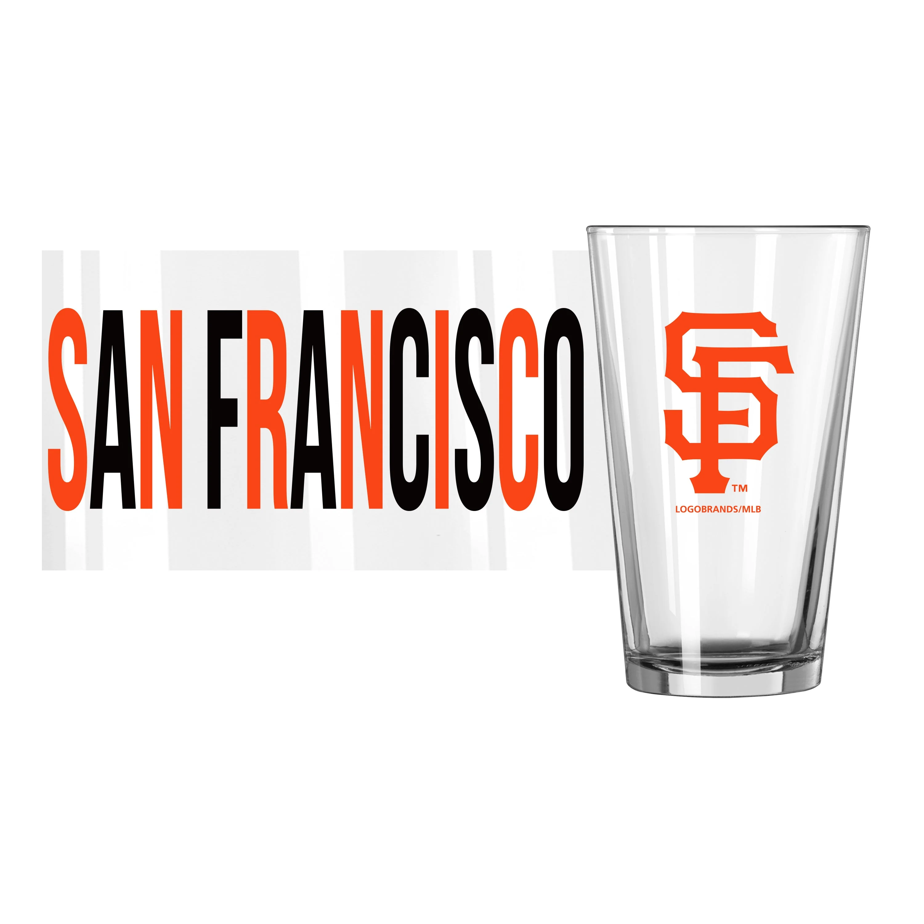 San Francisco Giants 16oz Overtime Pint Glass - Image 2