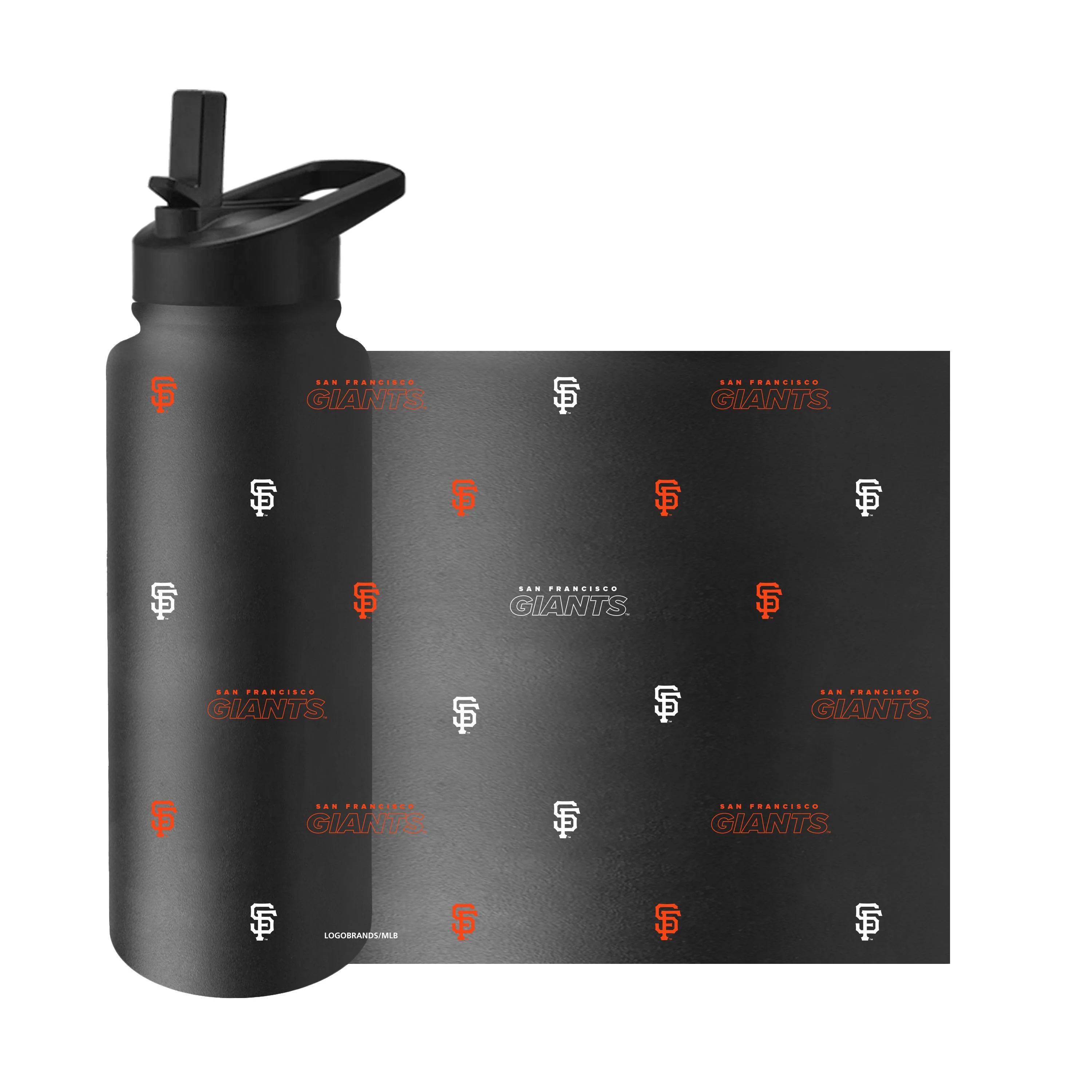 San Francisco Giants 34oz Step And Repeat Quencher Bottle - Image 3
