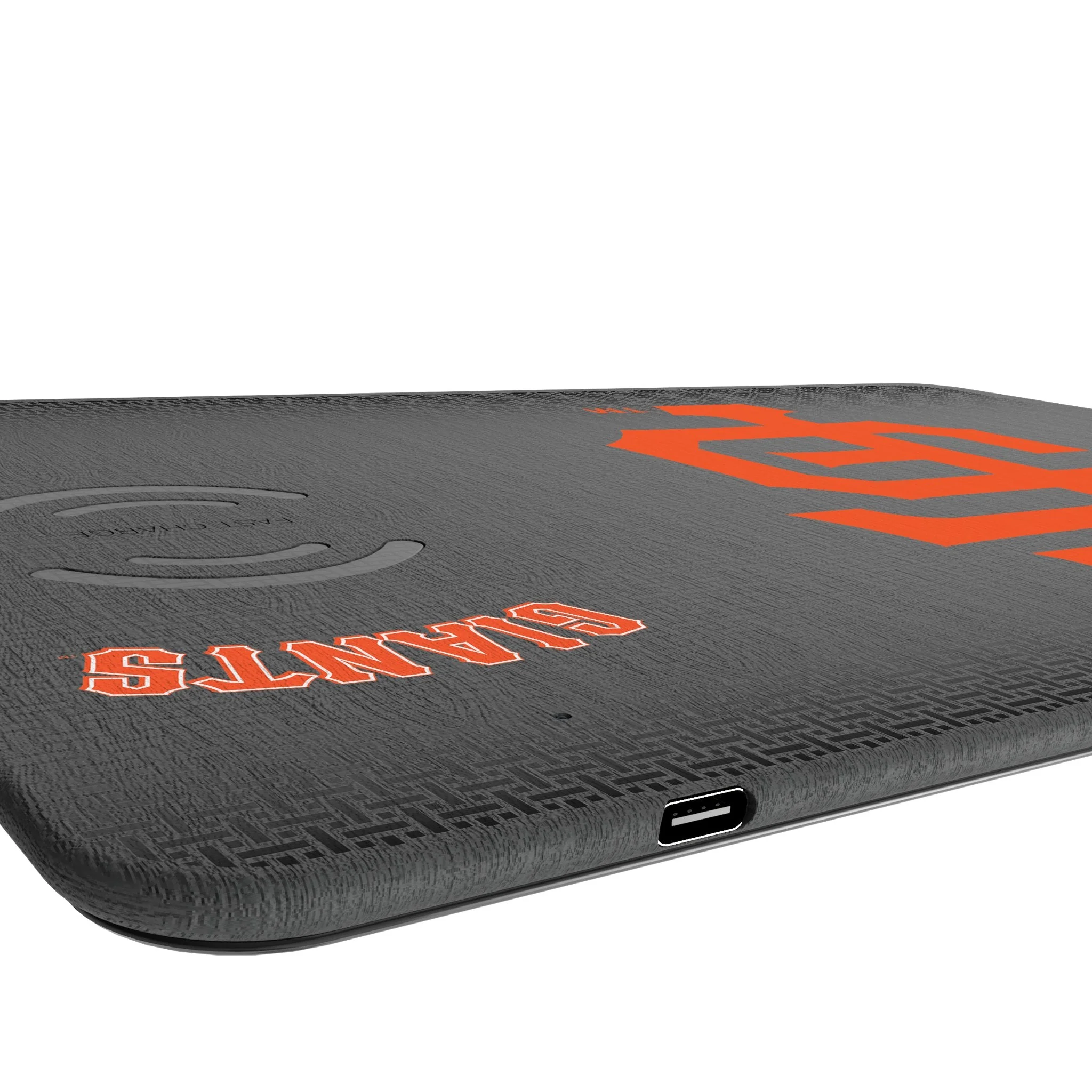 San Francisco Giants Linen 15-Watt Wireless Charger and Mouse Pad - Image 3