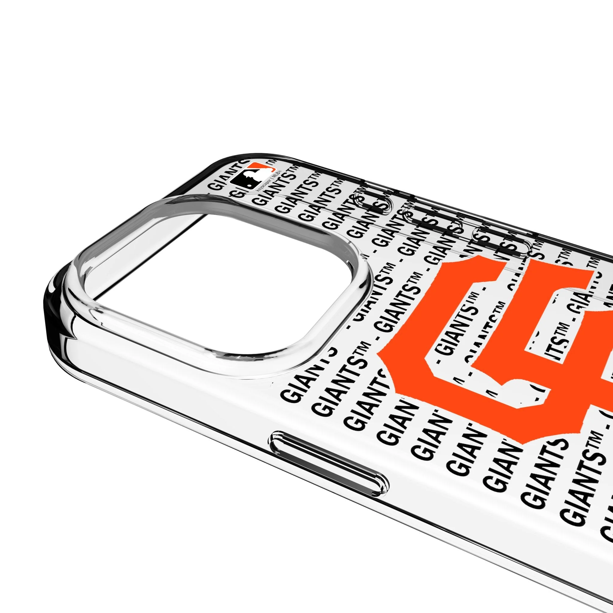 San Francisco Giants Text Backdrop Clear Phone Case for Apple iPhone - Image 3