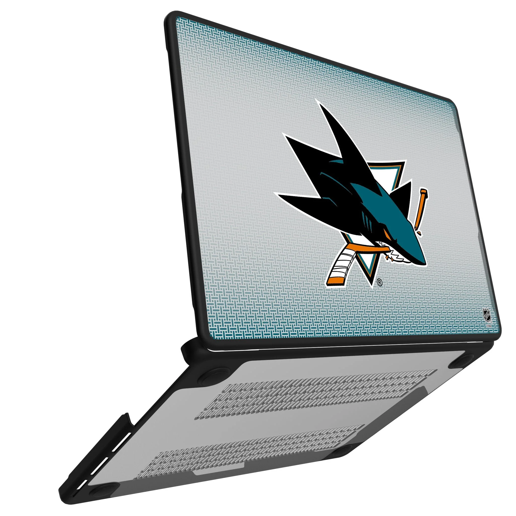 San Jose Sharks Linen Laptop Case for Apple MacBook - Image 2