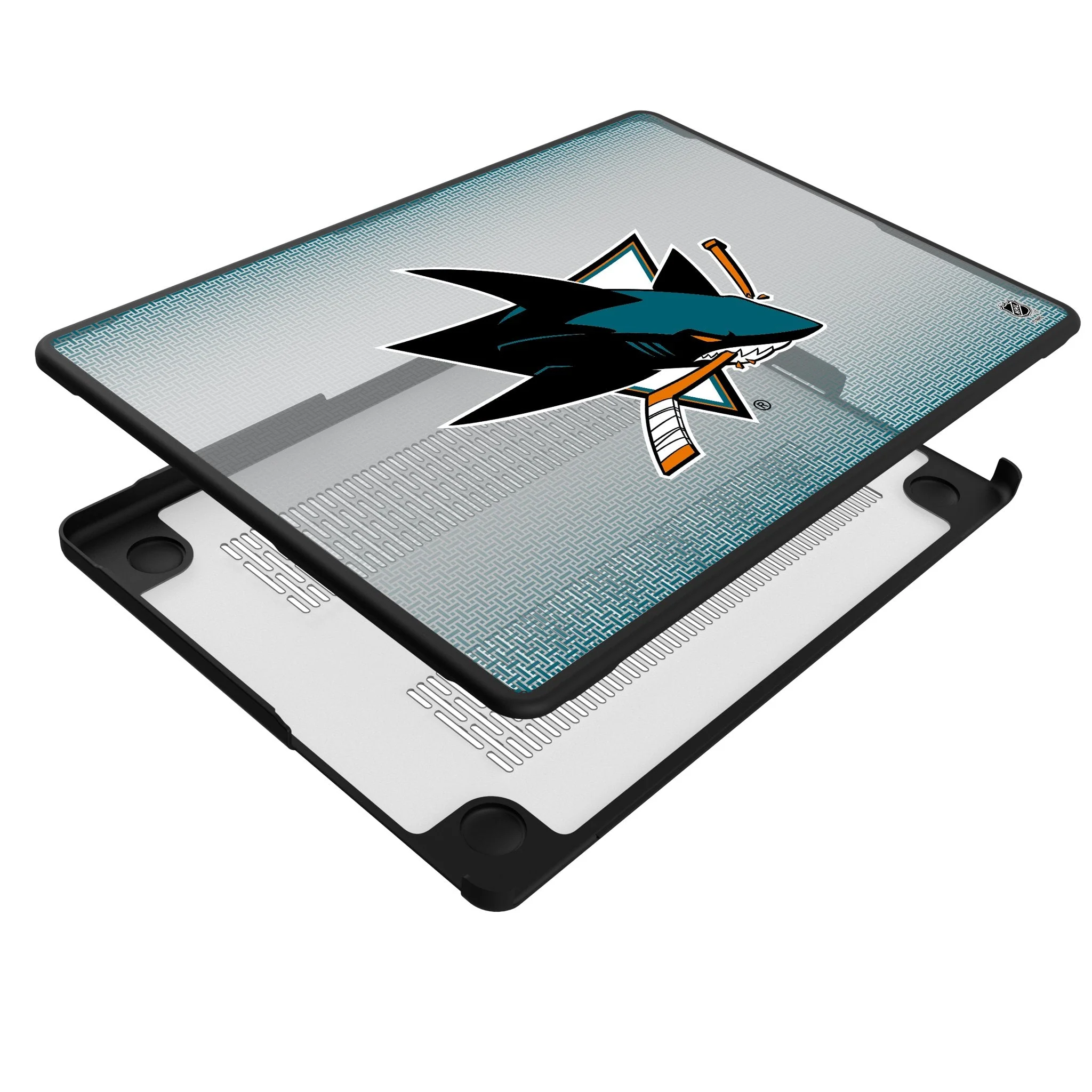 San Jose Sharks Linen Laptop Case for Apple MacBook - Image 4