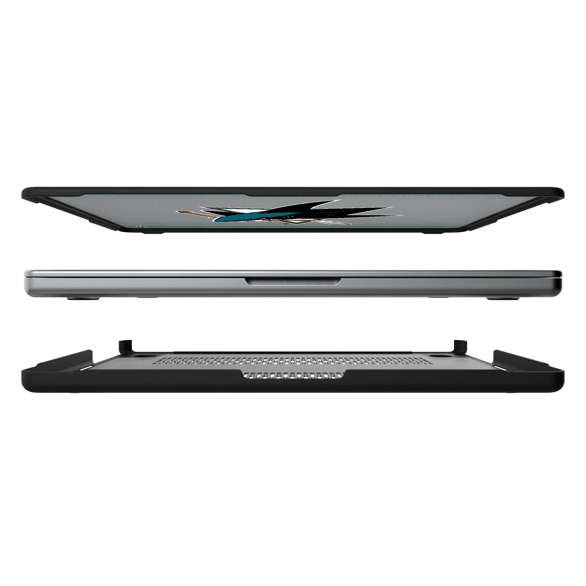 San Jose Sharks Linen Laptop Case for Apple MacBook - Image 7