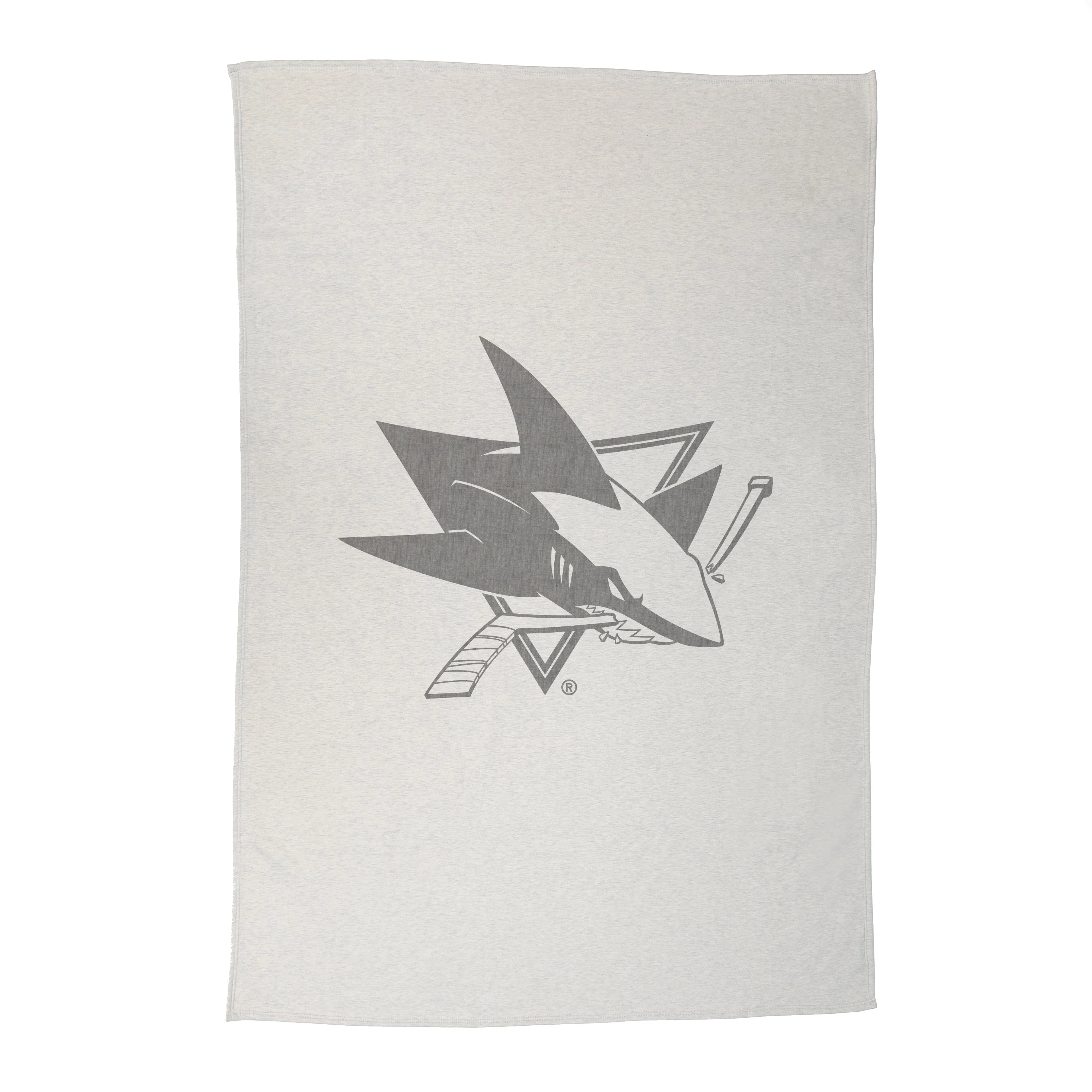 San Jose Sharks Oversized Logo Sublimated Sweatshirt Blanket
