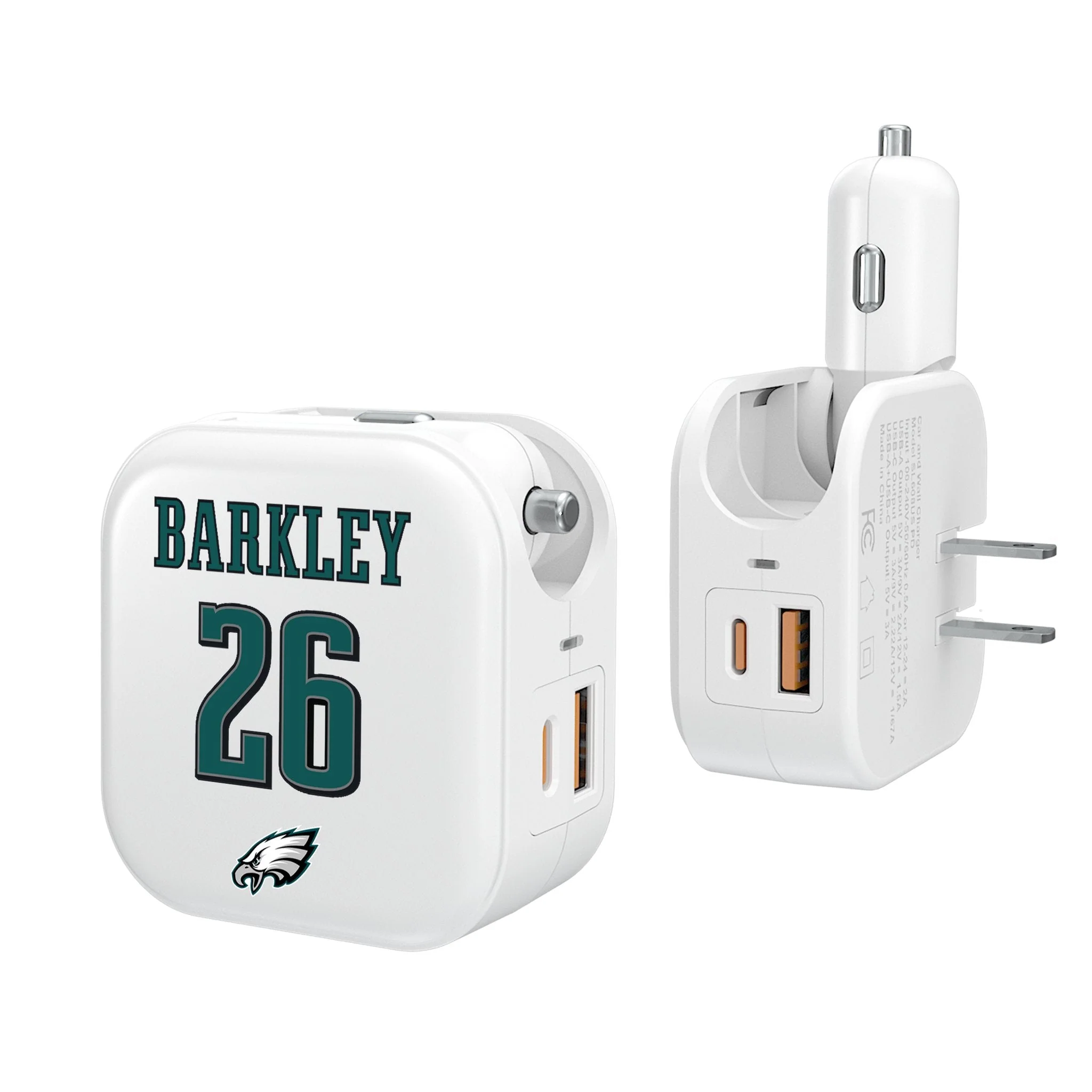 Saquon Barkley Philadelphia Eagles 26 Ready 2 in 1 USB Charger