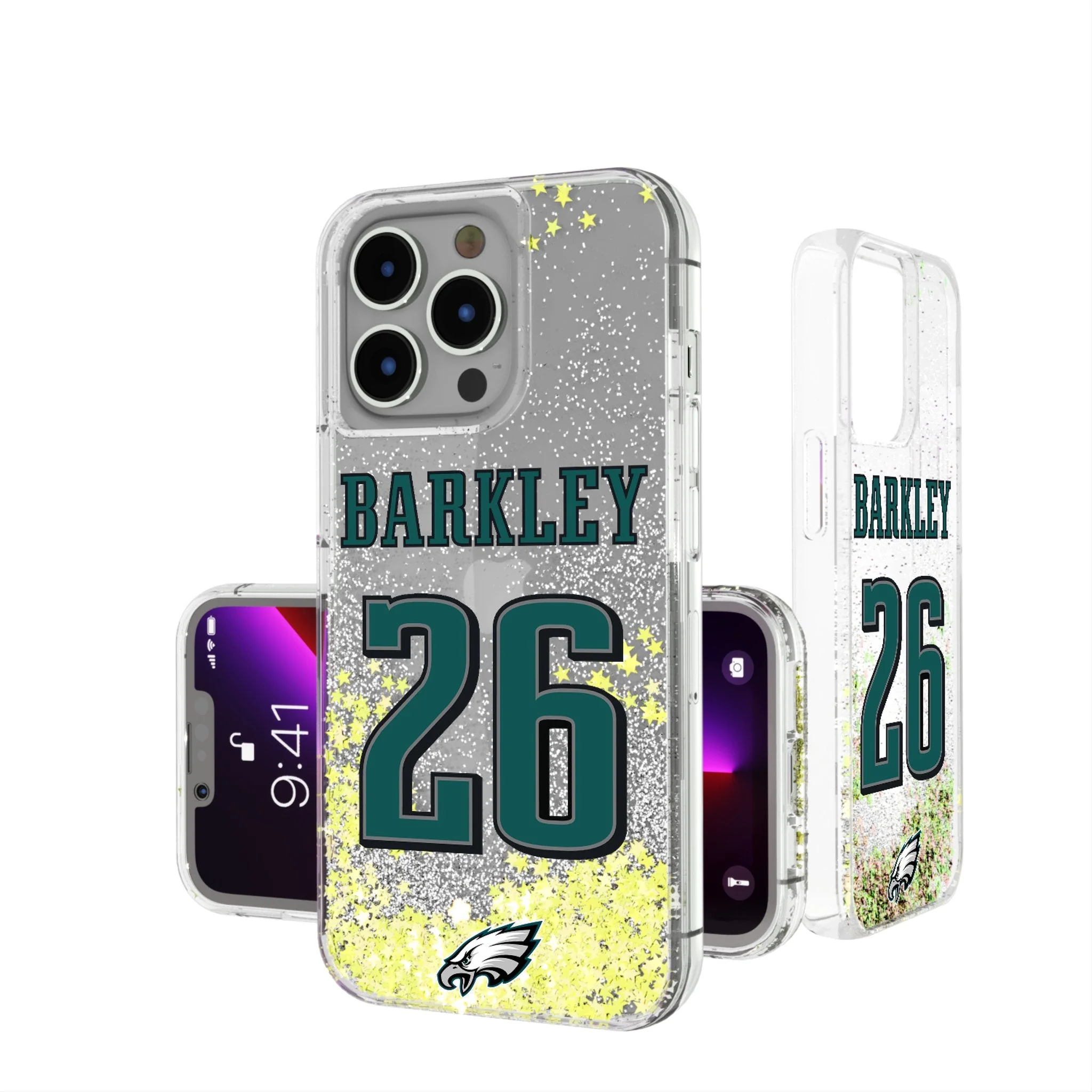Saquon Barkley Philadelphia Eagles 26 Ready Glitter Phone Case