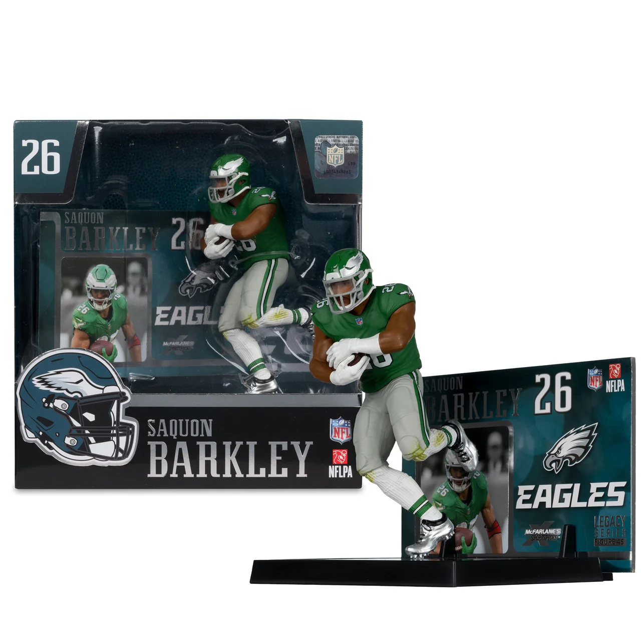 Saquon Barkley (Philadelphia Eagles) (Classic Uniform) NFL 7" Figure McFarlane - Image 2