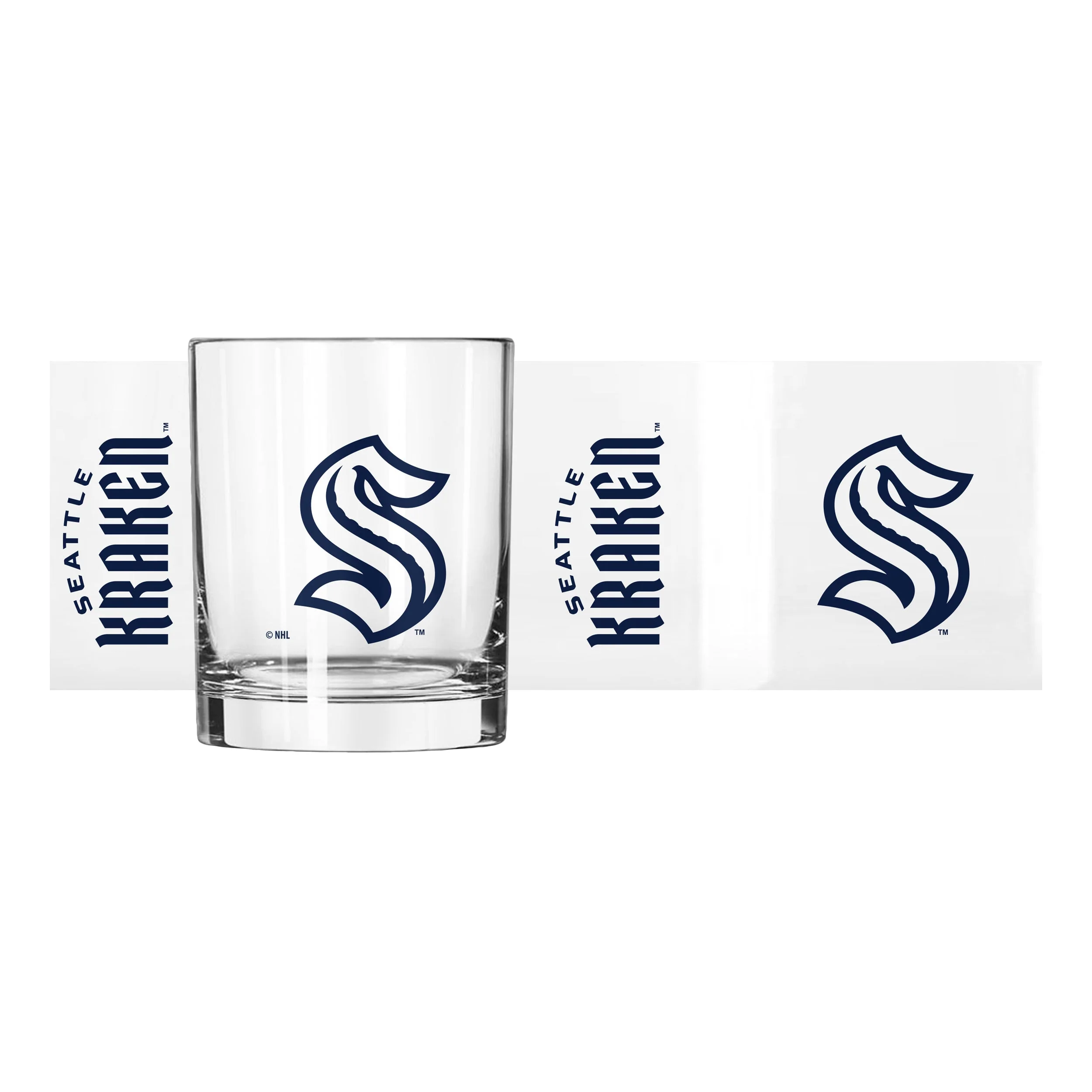 Seattle Kraken 14oz Gameday Rocks Glass - Image 2