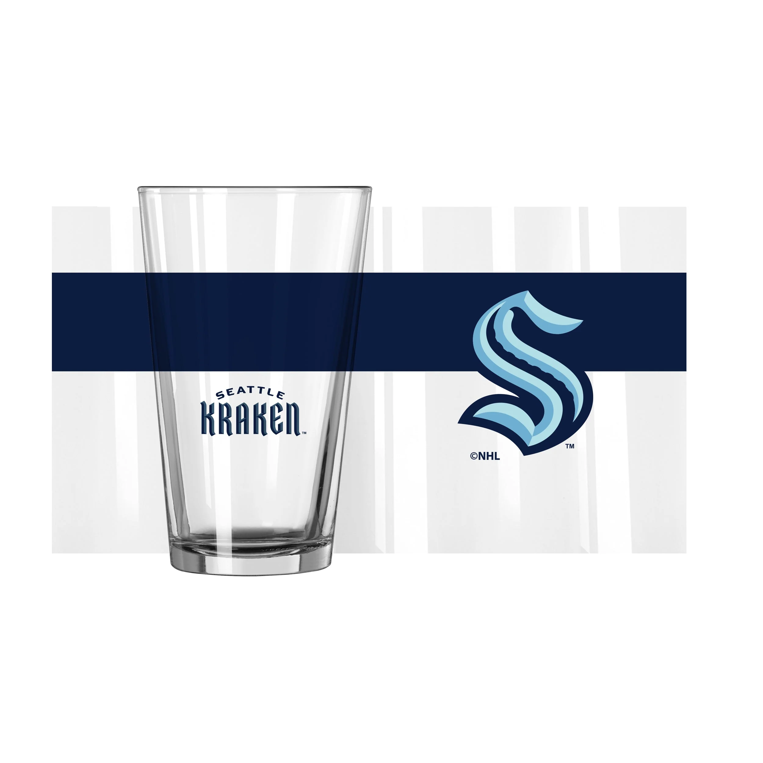 Seattle Kraken 16oz Colorblock Pint Glass - Image 2