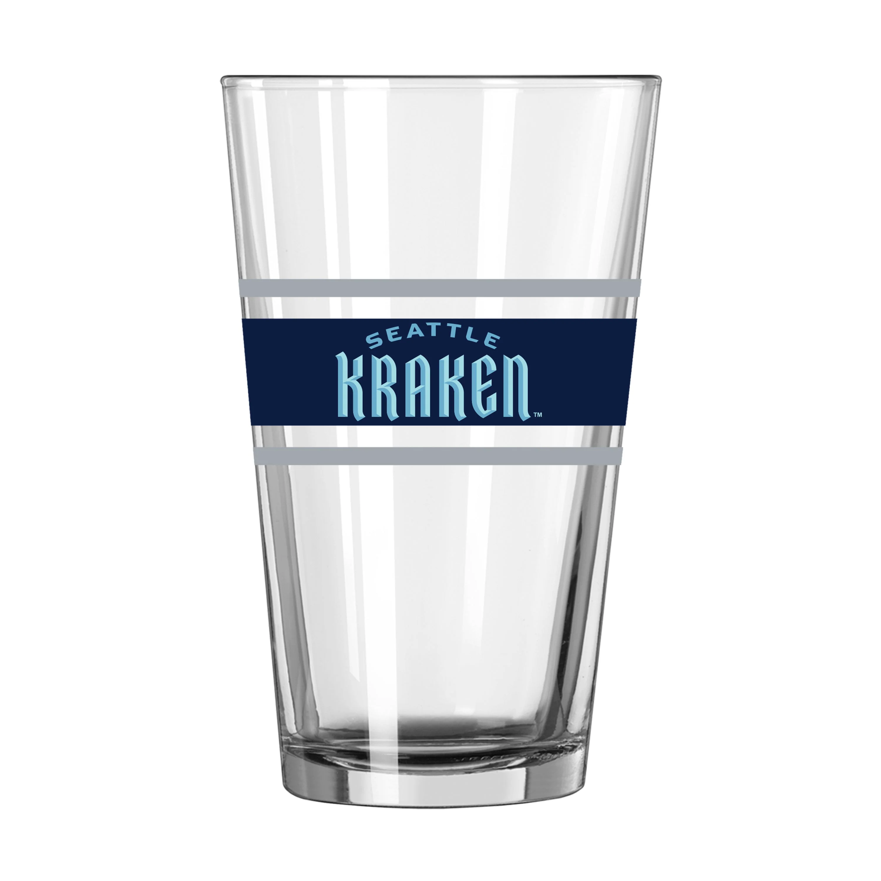 Seattle Kraken 16oz Stripe Pint Glass - Image 2
