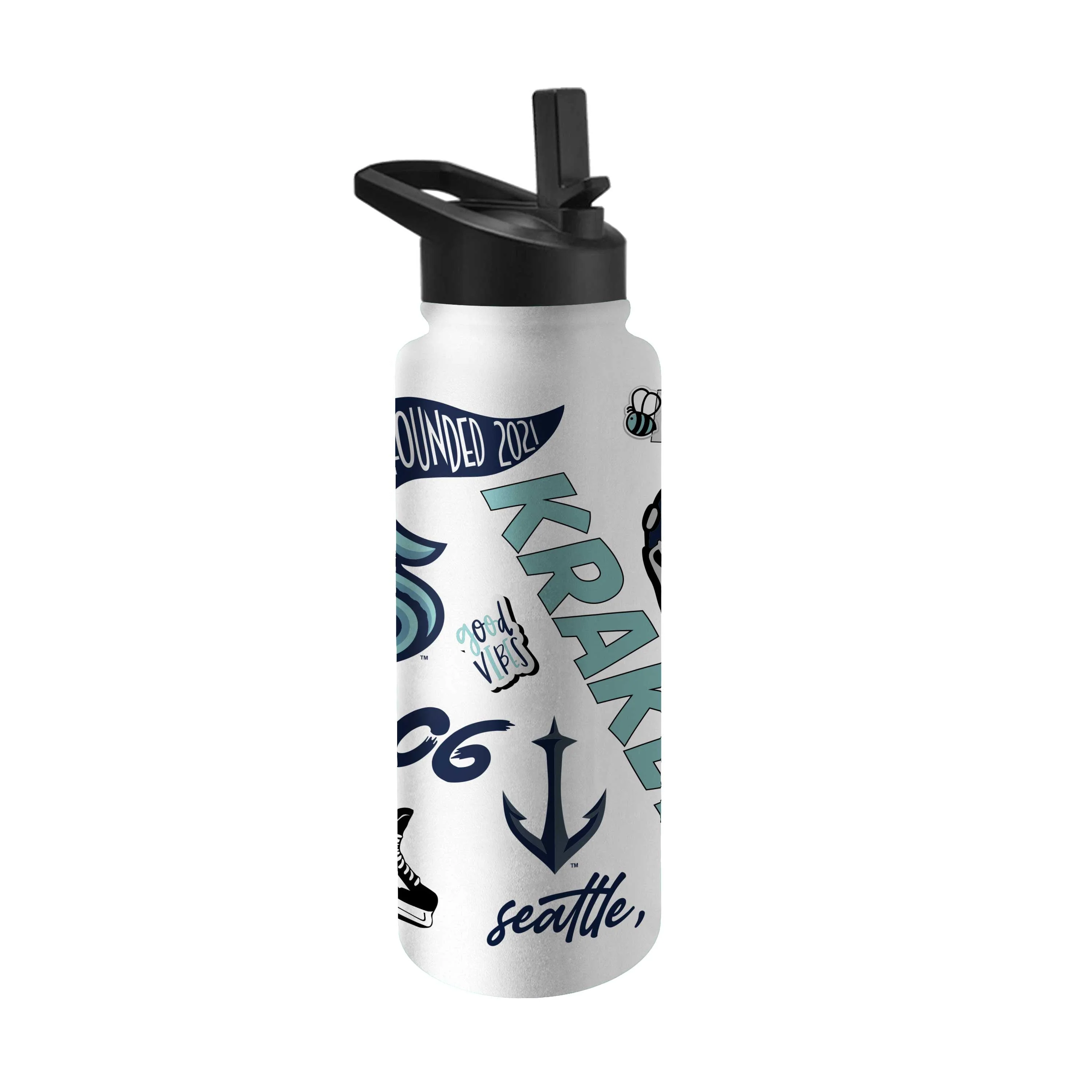 Seattle Kraken 34oz Native Quencher Bottle - Image 2